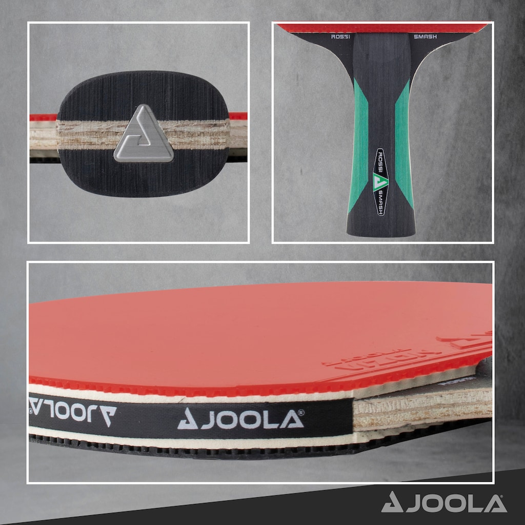 Joola Tischtennisschläger »Rosskopf Smash«, (Set, 3 tlg., mit Bällen)