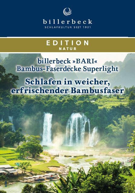 billerbeck Naturfaserbettdecke »Bari Superlight«, St.) | leicht, Baumwolle, Rechnung Bezug BAUR (1 100% auf