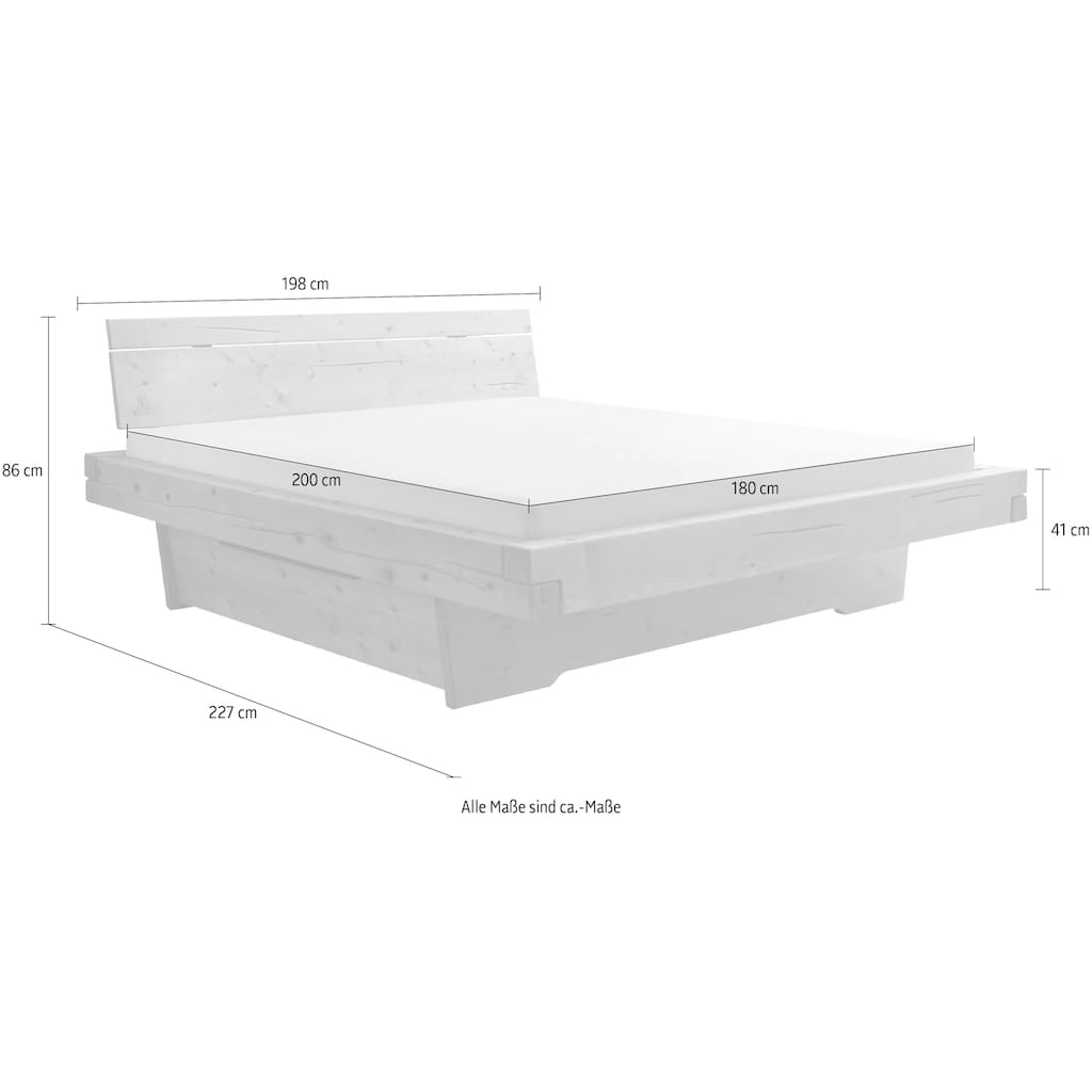 Schlafkontor Massivholzbett »Rusa«