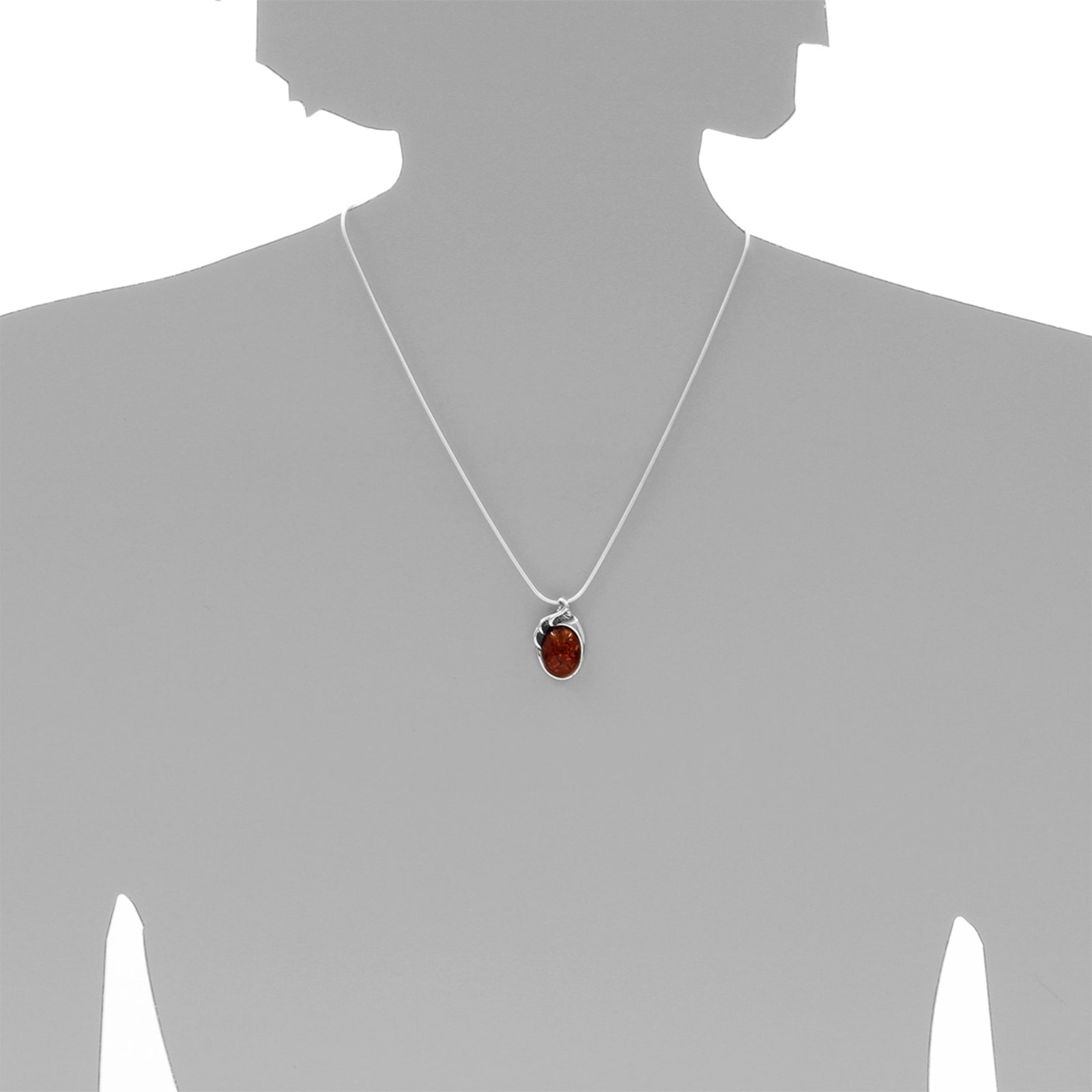 OSTSEE-SCHMUCK Kettenanhänger »- Gleiter-Marlen - Silber 925/000 - Bernstein«