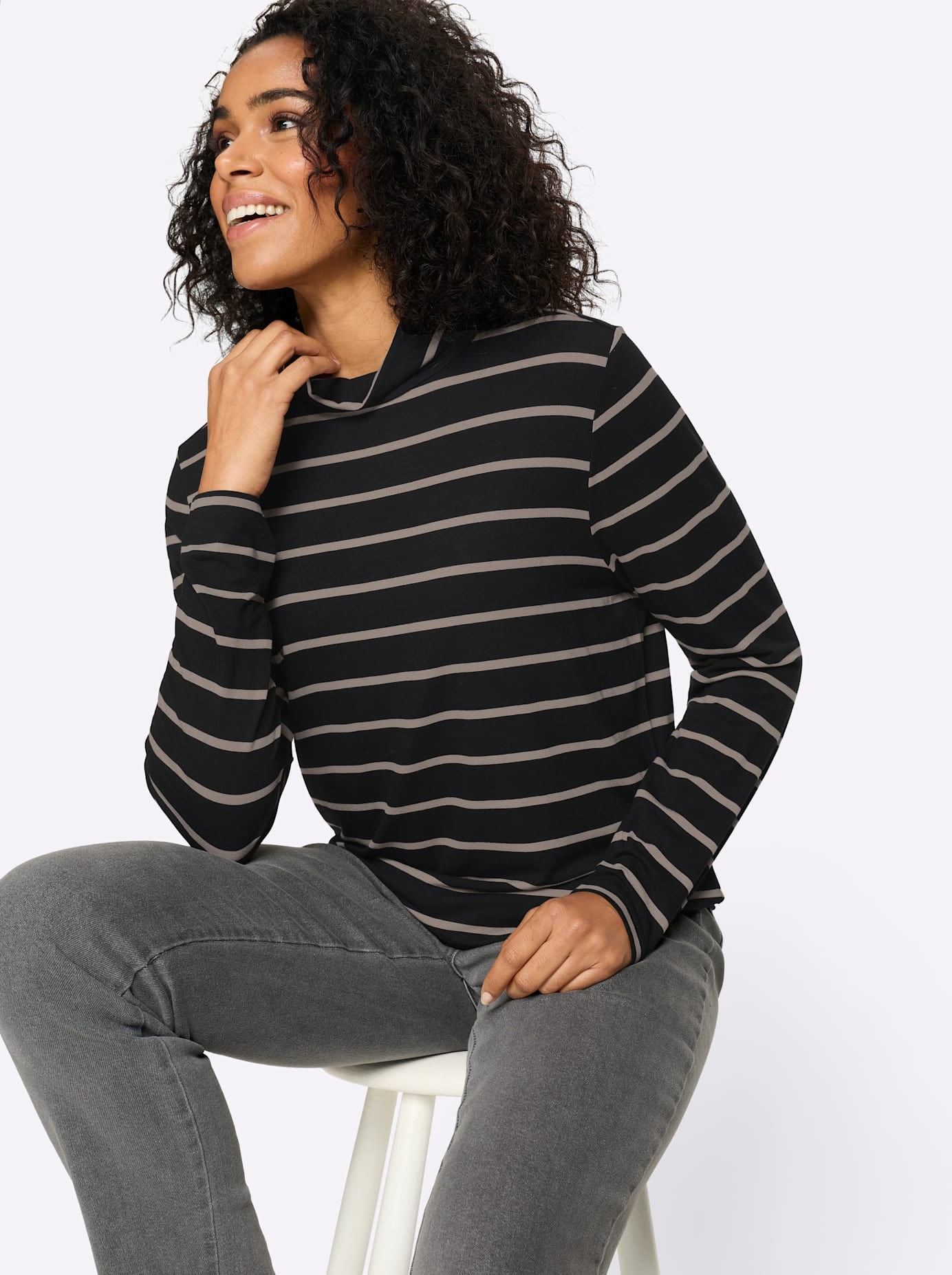 Classic Basics Rollkragenshirt »Stehkragen-Shirt« 1