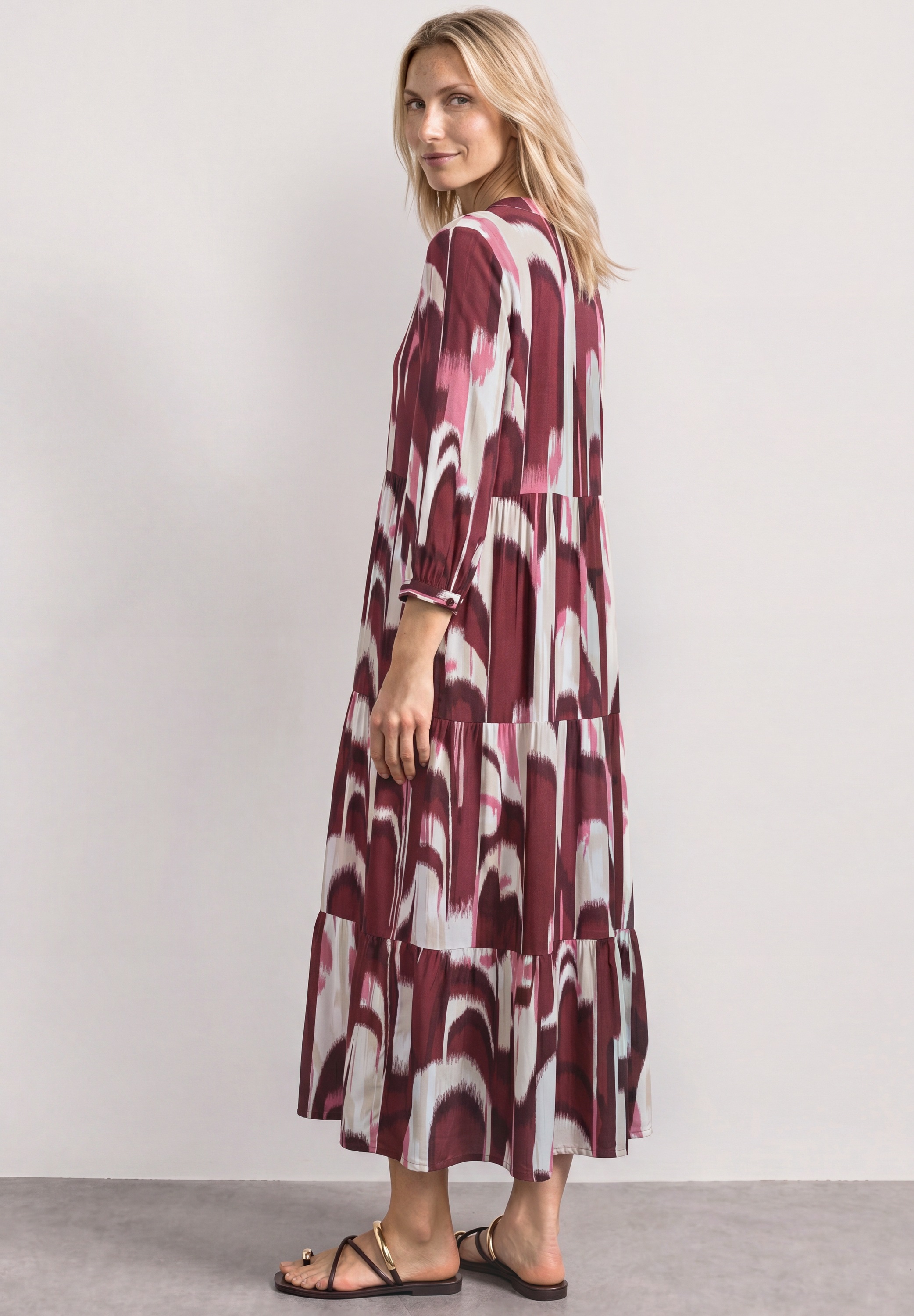 STREET ONE Midikleid Ohne Taschen aus Viskose
