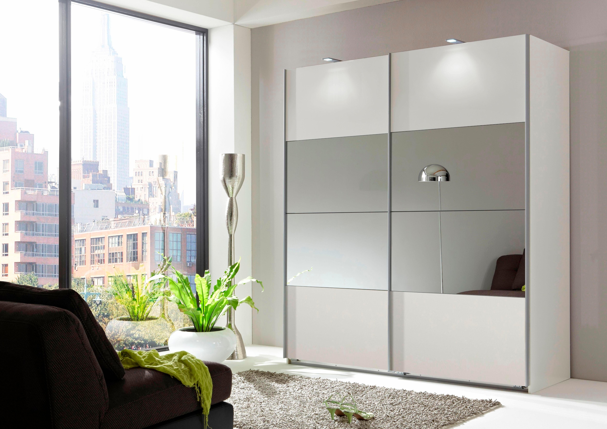 Wimex Schwebetürenschrank »Easy«, mit Teilspiegel