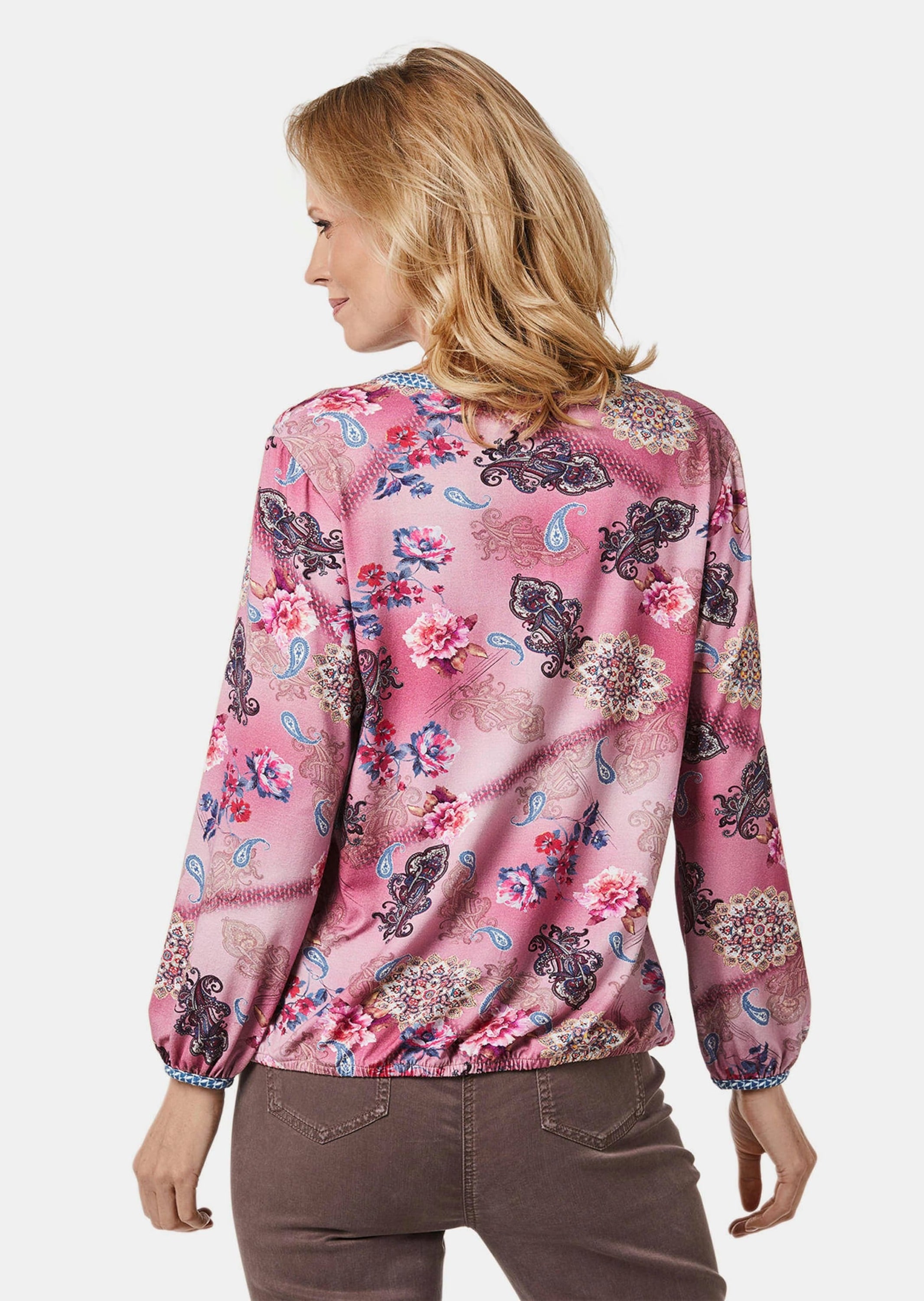 GOLDNER Print-Shirt »Paisley-Druckshirt mit schönem Ausschnitt«