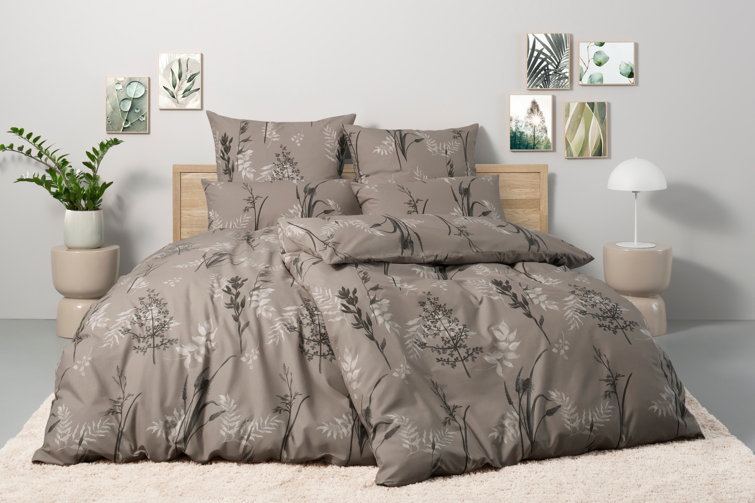 BIERBAUM Bettwäsche "Hellena" 2 Stk. in Gr. 135x200 oder 155x220 cm, 100% B günstig online kaufen