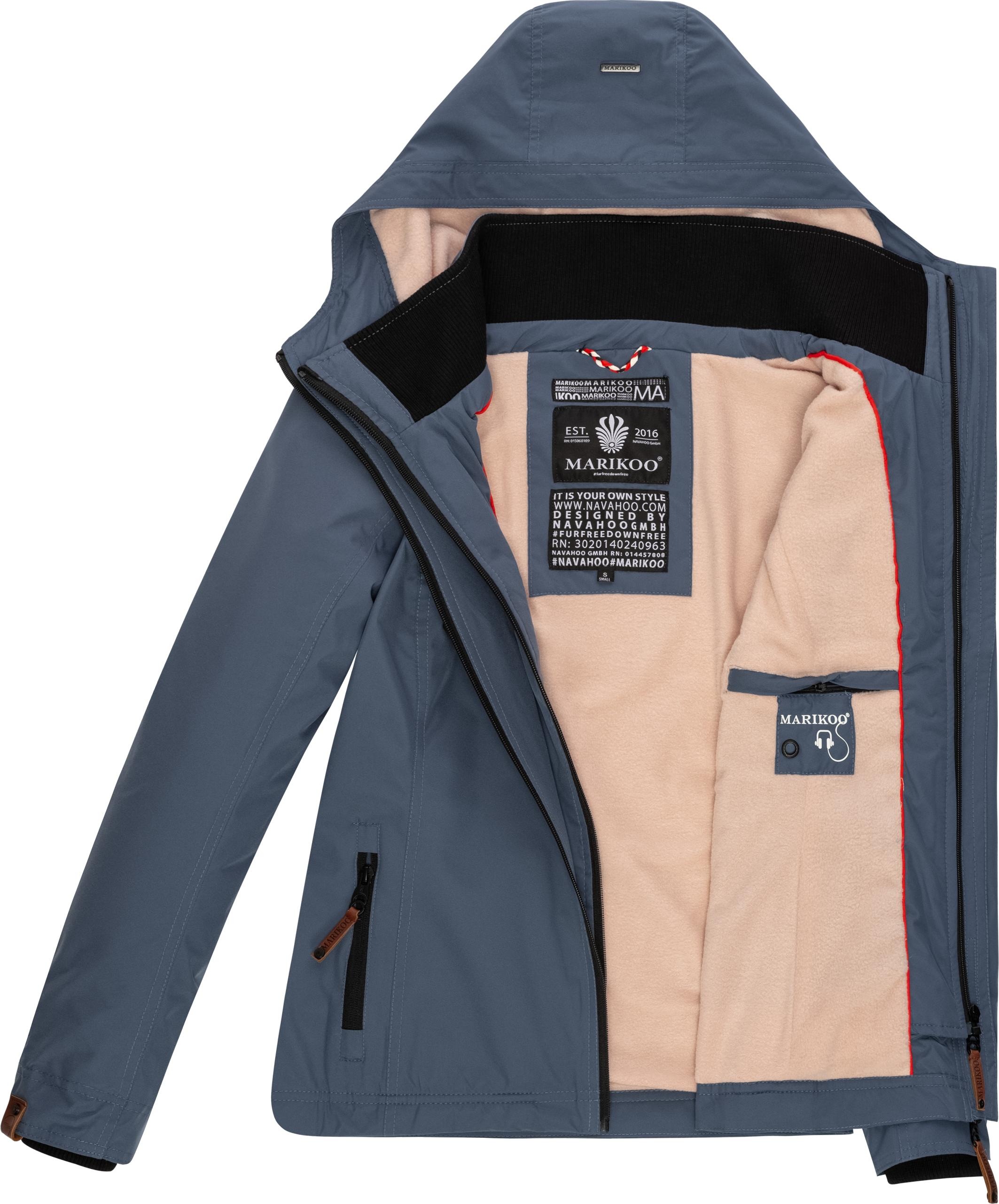 Marikoo Outdoorjacke »Erdbeere«, mit Kapuze, sportliche Funktionsjacke mit Kapuze