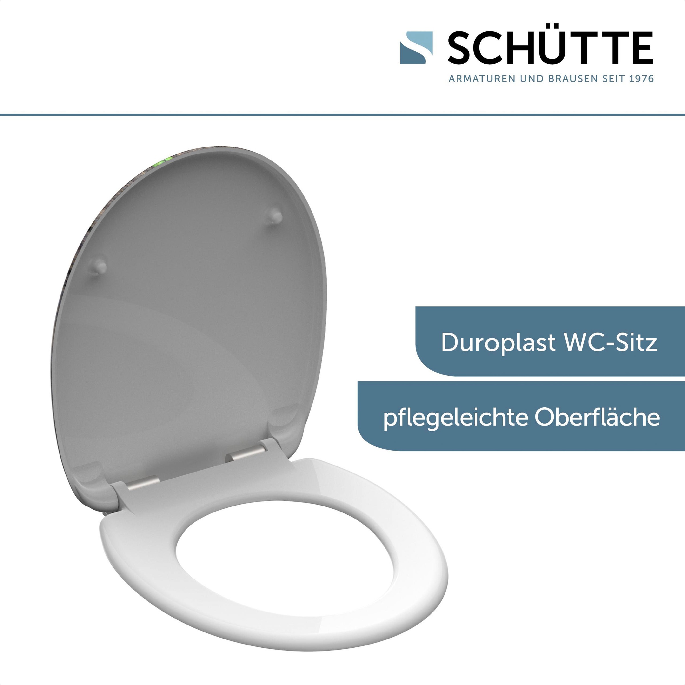 Schütte WC-Sitz "Gingko & Wood", Duroplast,mit Absenkautomatik günstig online kaufen