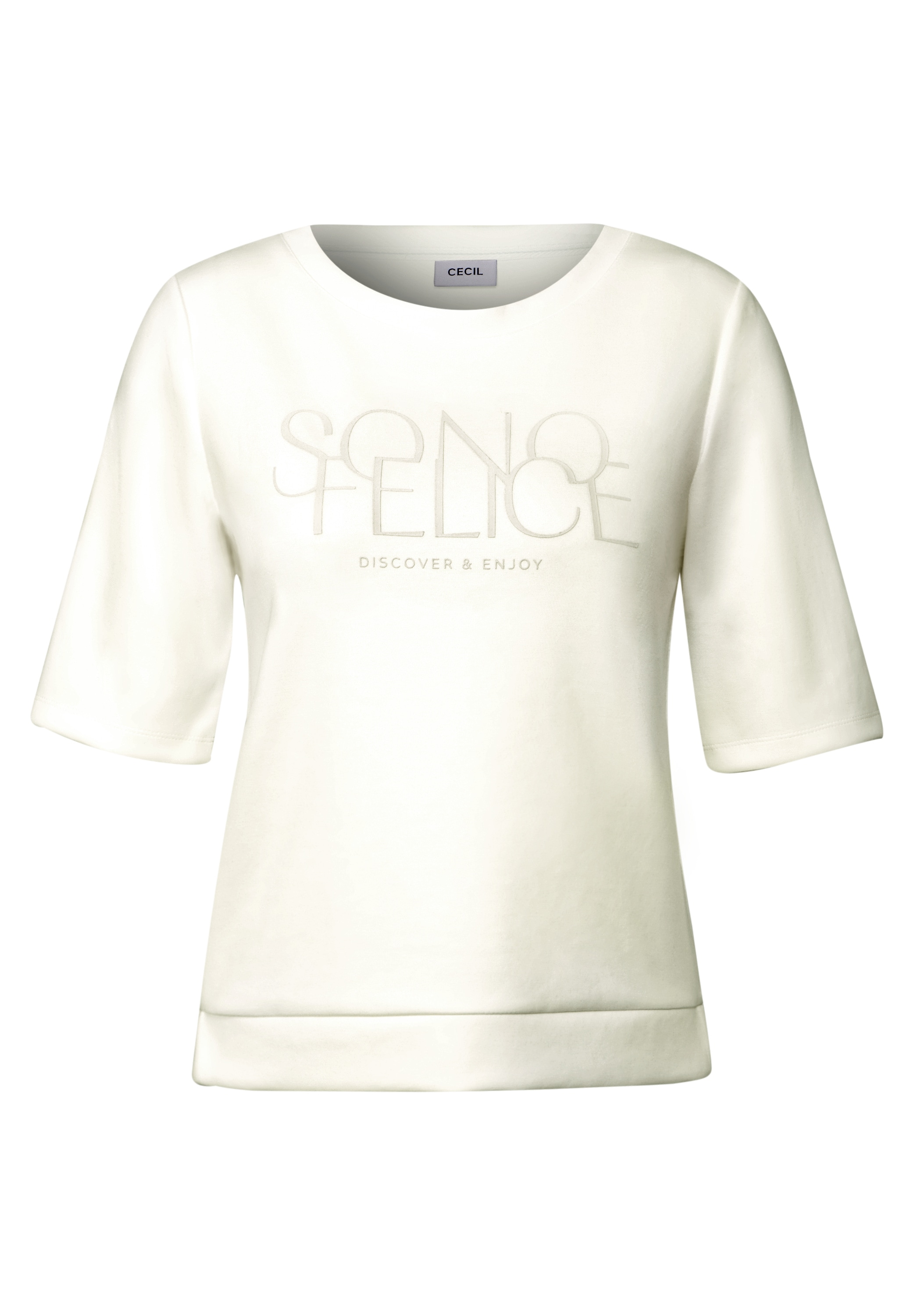 Cecil T-Shirt, mit Seitlichen Einschlitzen am Saum