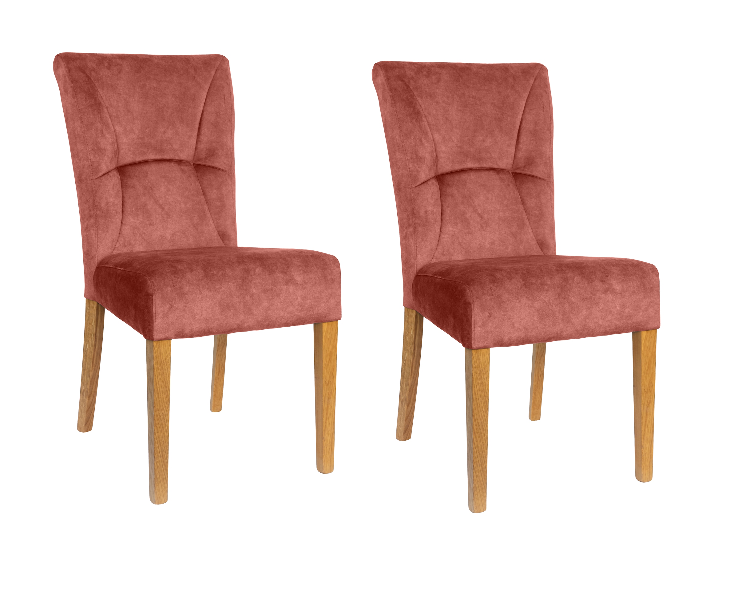 Home affaire 4-Fußstuhl "Henry" (Set) 2 Stk. Samtvelours Sitz und Rücken ge günstig online kaufen