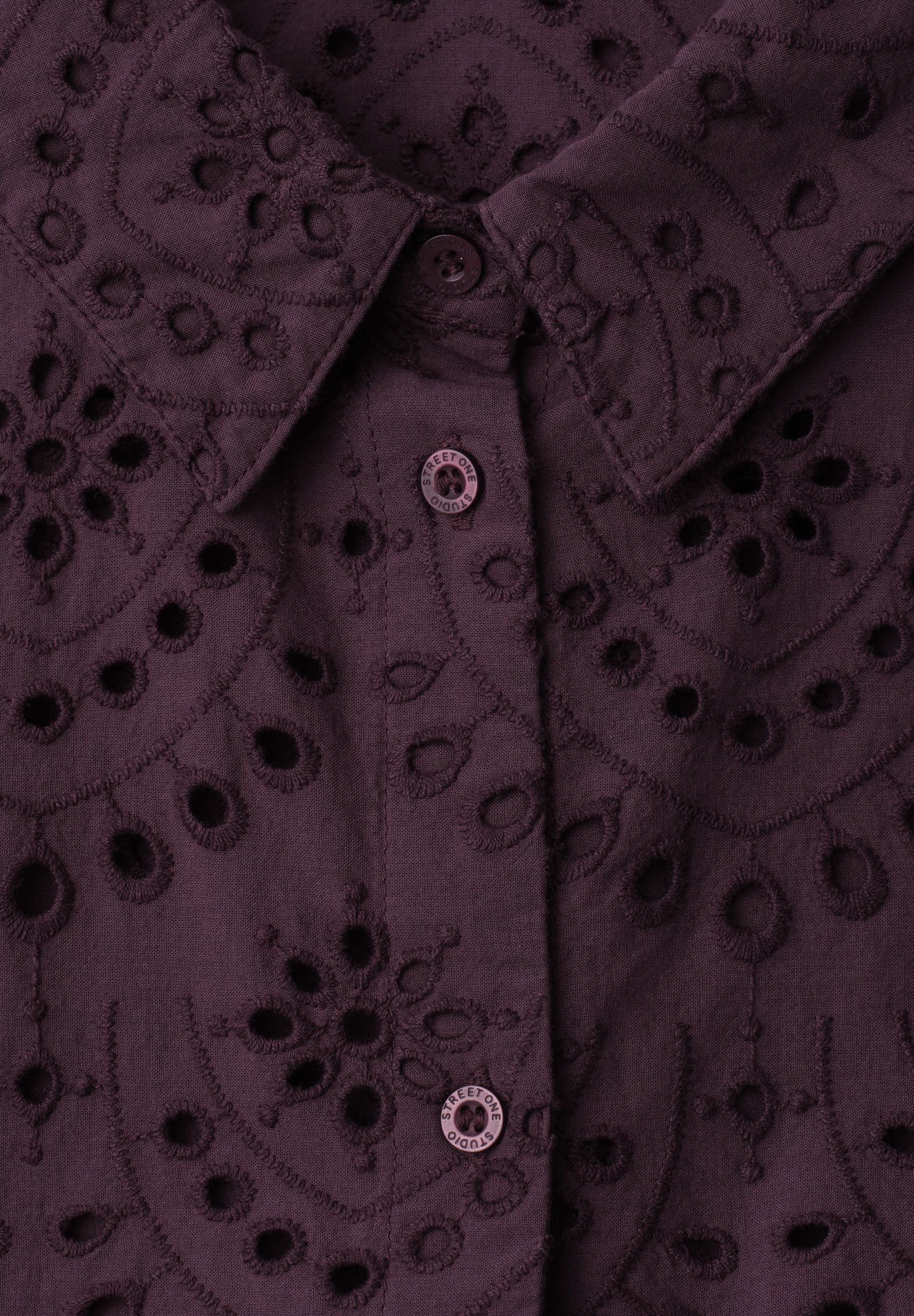 STREET ONE STUDIO Langarmbluse aus reiner Baumwolle