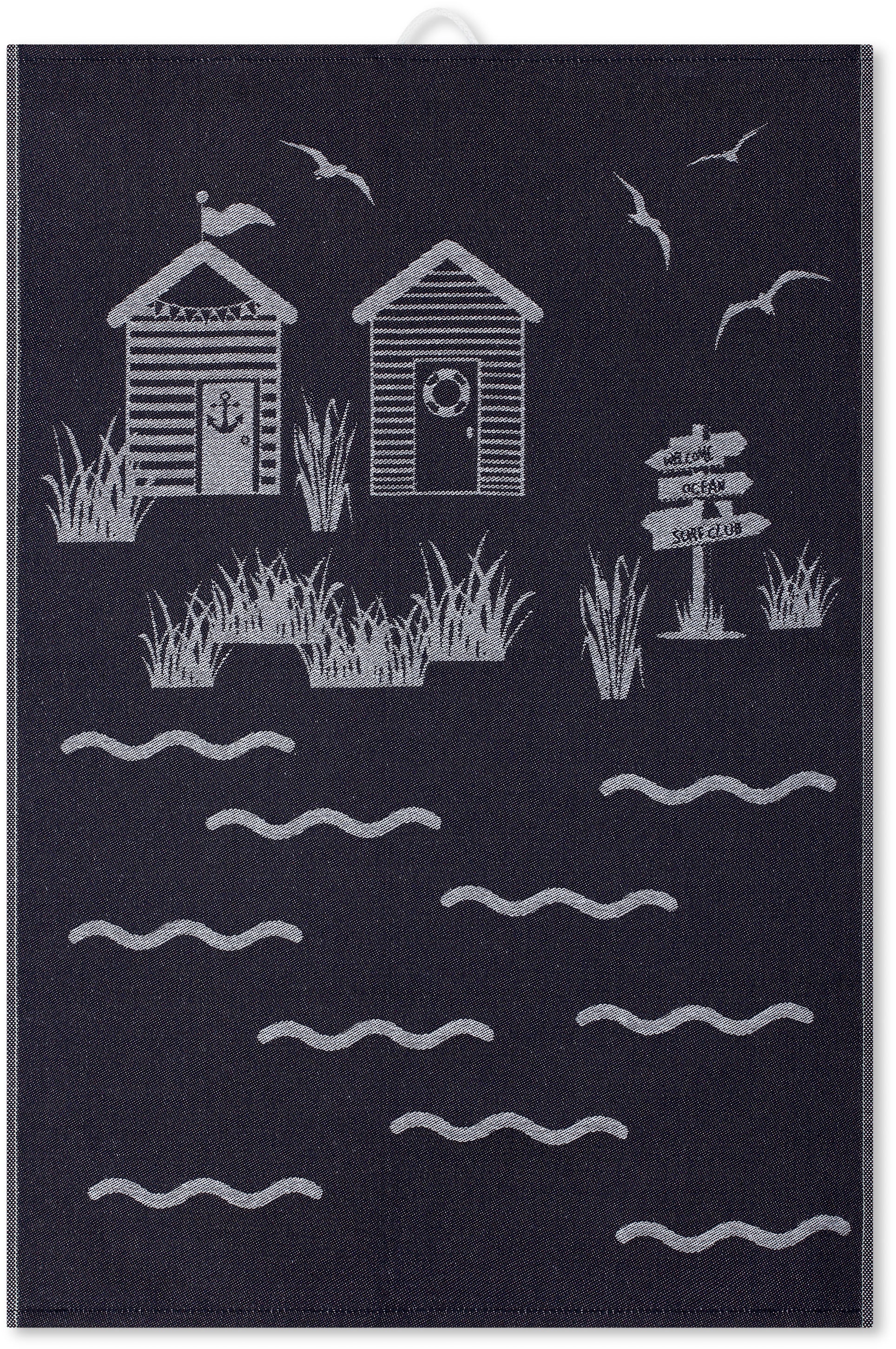 ROSS Geschirrtuch »Strandidylle« aus feinster Baumwolle