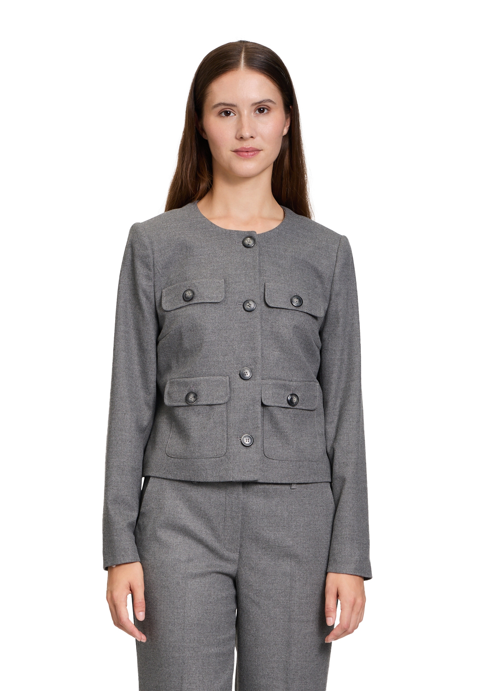 Betty Barclay Jackenblazer "Betty Barclay Blazer-Jacke langarm", Material