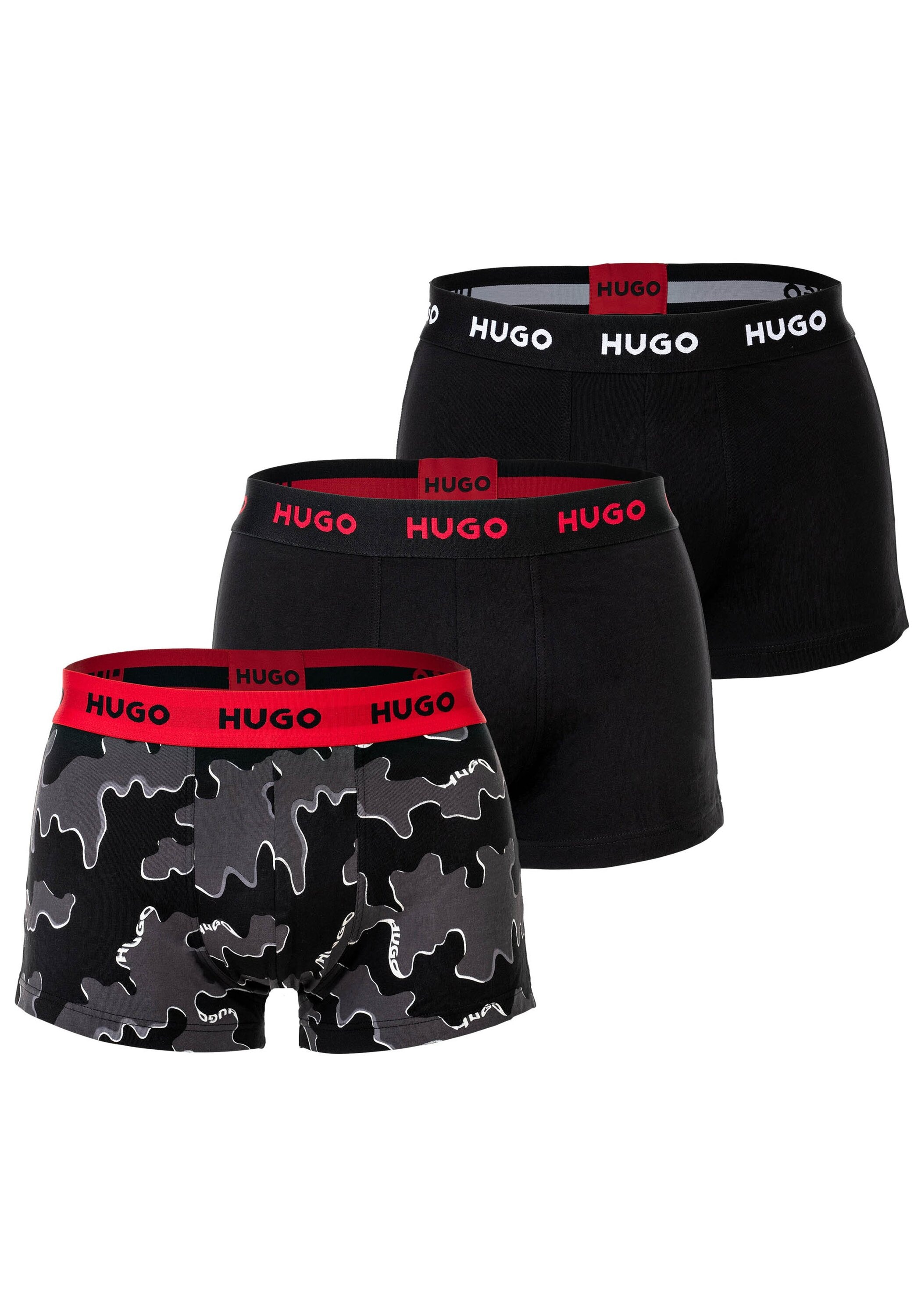 HUGO Boxershorts "Boxershort TRUNK TRIPLET DESIGN 3er Pack"