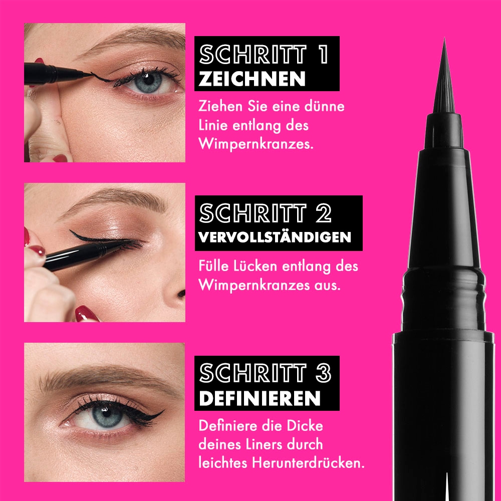 NYX Eyeliner »Professional Makeup Epic Ink Liner«, mit auffälliger Pigmentierung