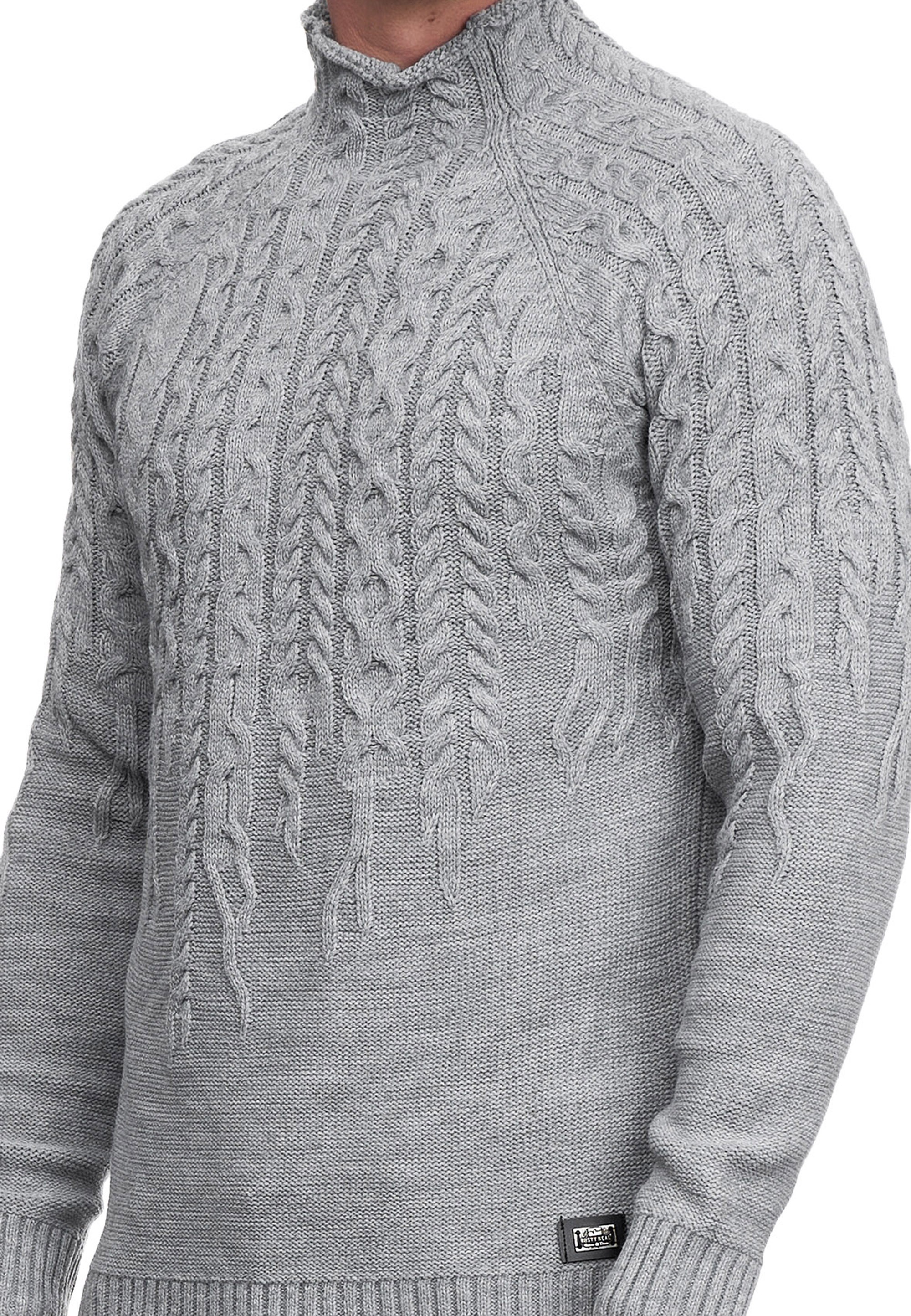 Rusty Neal Strickpullover, mit modischen Zopfmustern