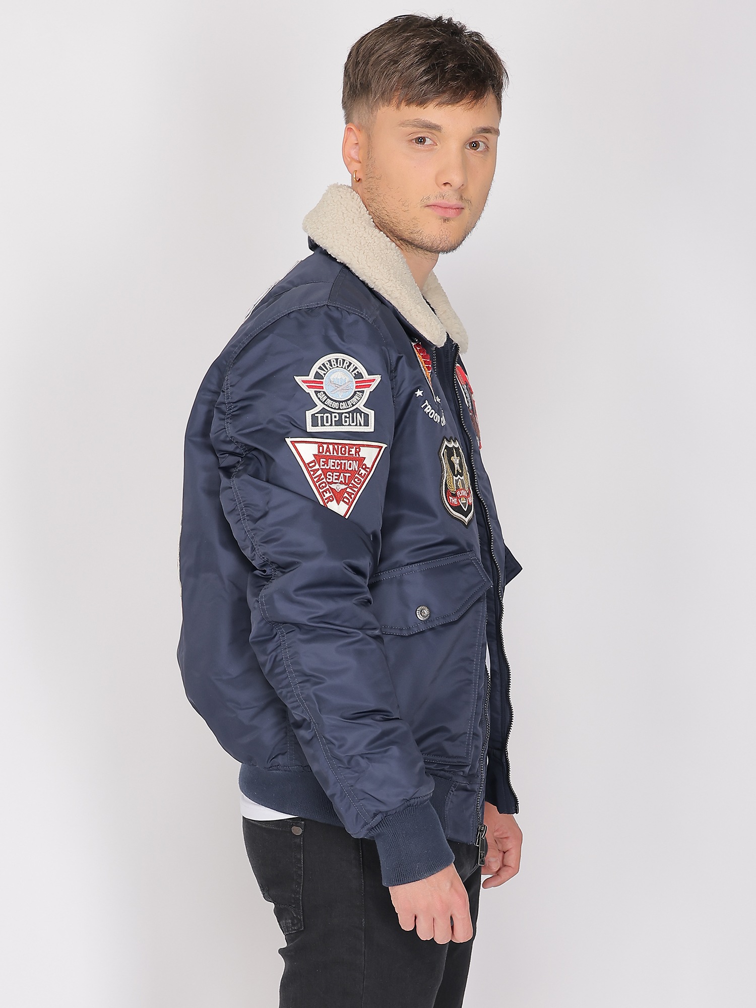 Top Gun TG23002 Men Bomber Jacket Navy 52L 2