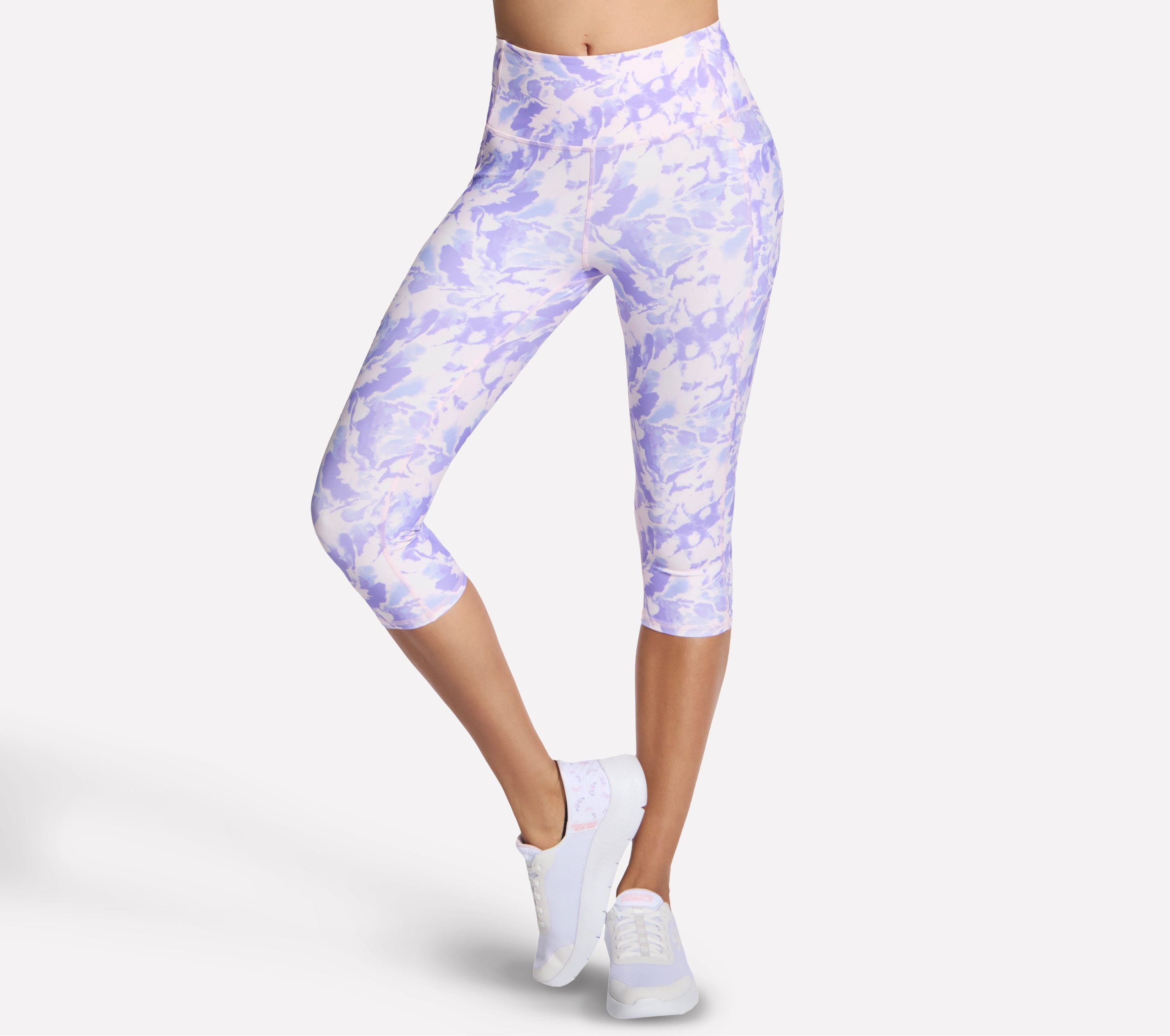 Skechers Caprileggings "GOFLEX PRINTED HW CAPRI" sportlicher Stil, für sportliche Aktivitäten und Fitness