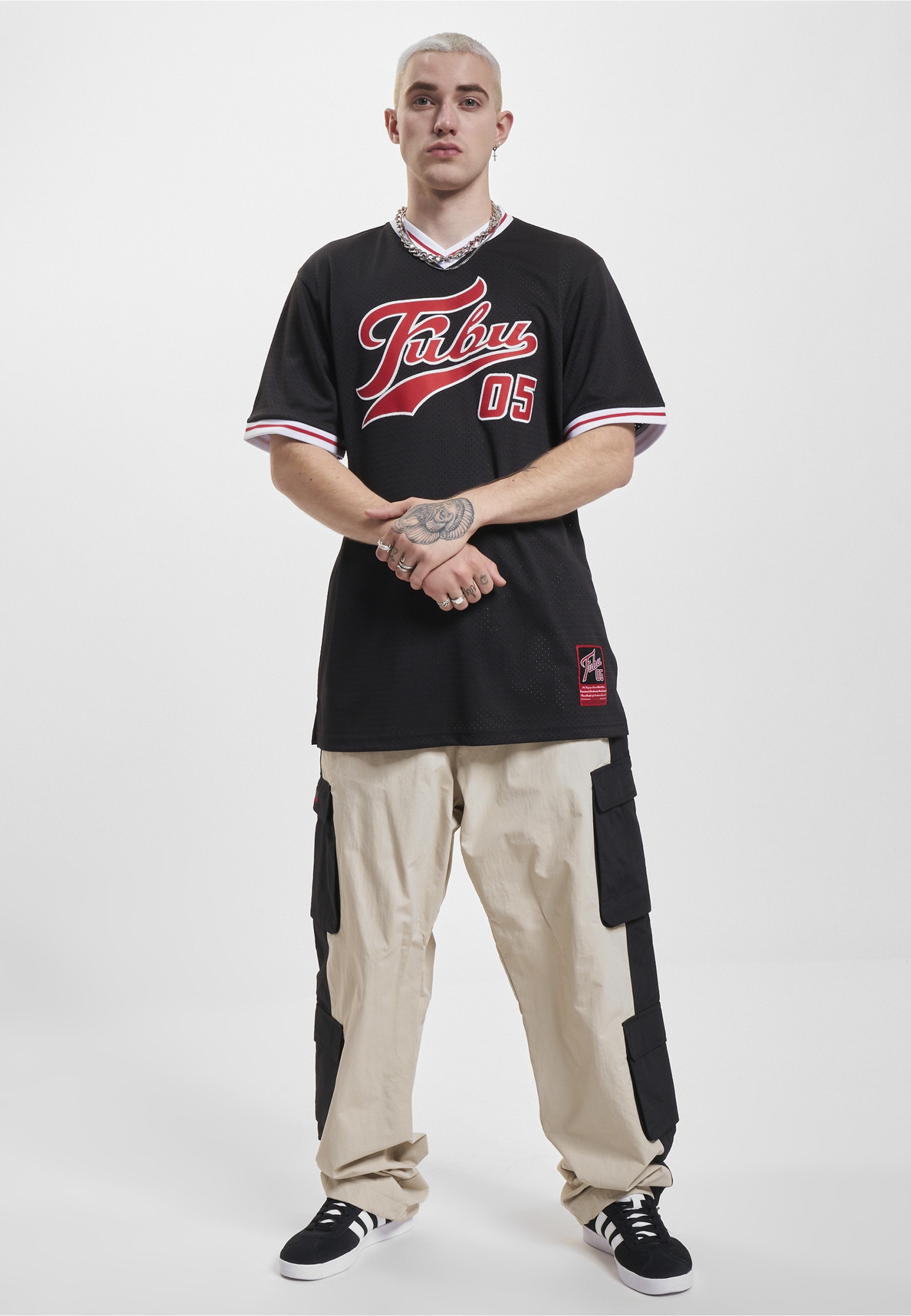 Fubu T-Shirt »Fubu Herren FM233-005-2 FUBU Varsity Mesh Tee« 1 Stk.