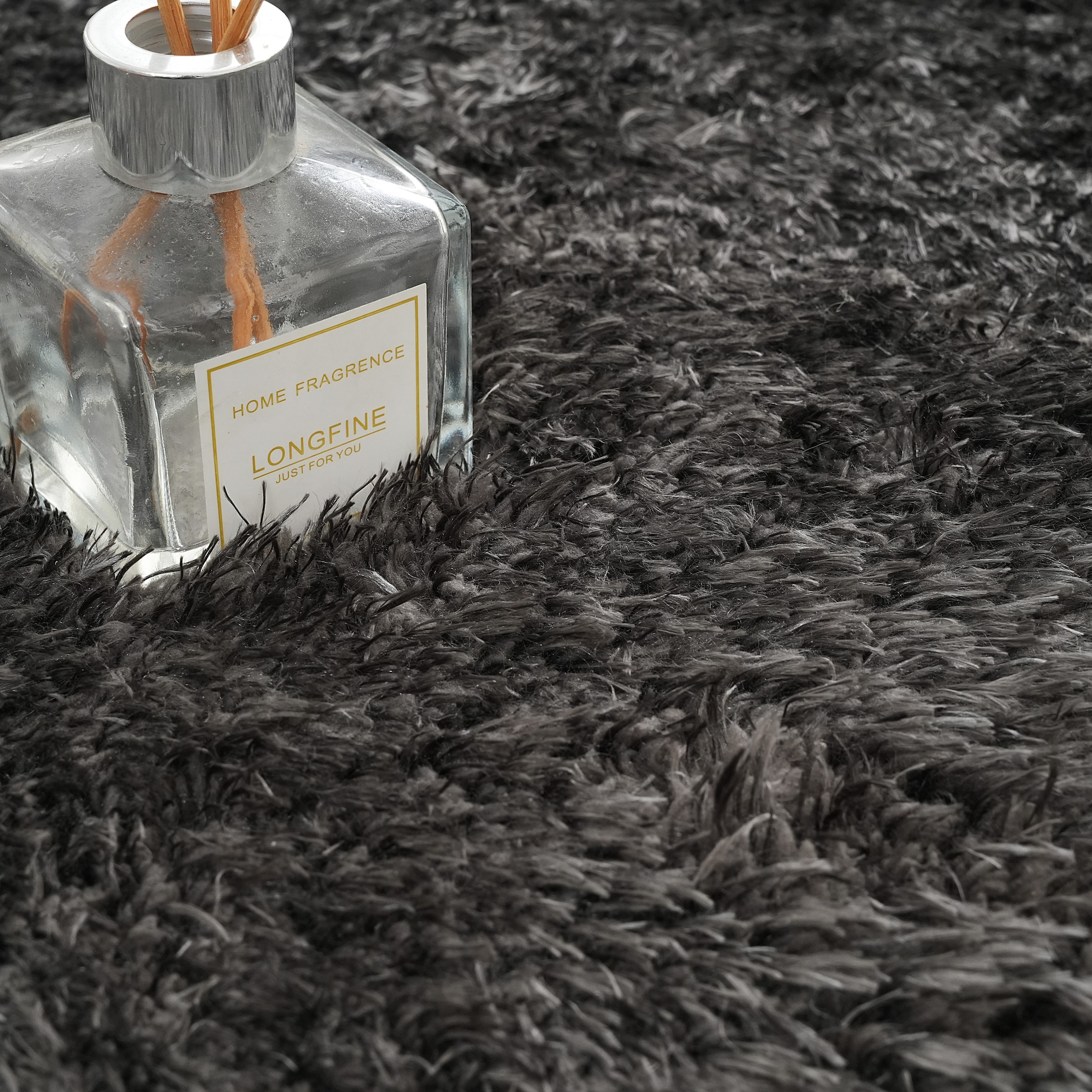 my home Hochflor-Teppich »Micro Shaggy, aus weicher Mikrofaser«, rechteckig, 53 mm Höhe, weich, flauschig, Uni-Farben, Wohnzimmer, Schlafzimmer, Kinderzimmer