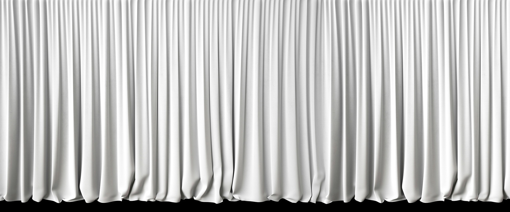 Fototapete »White Curtain«, Vlies, Wand, Schräge