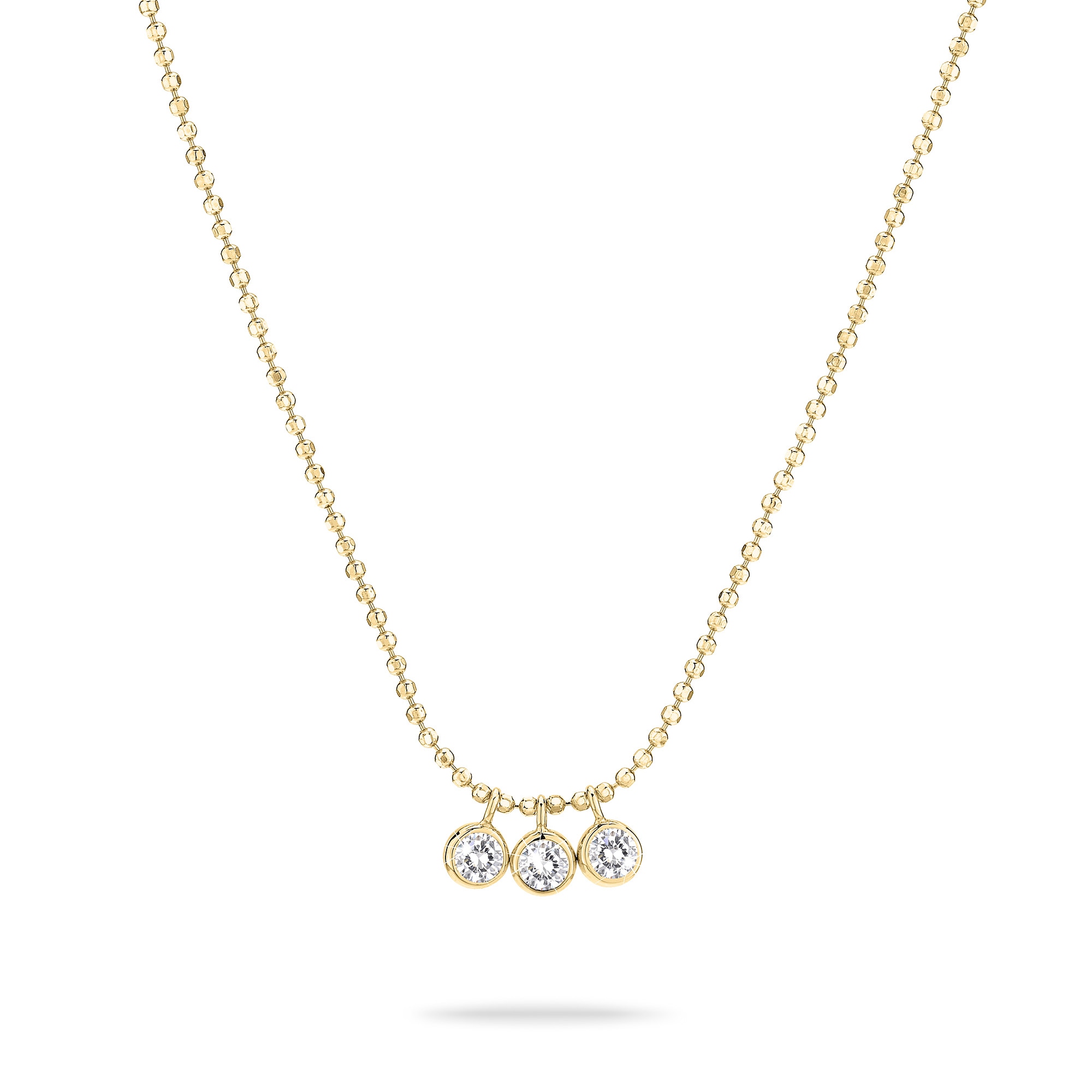 Kette mit Anhänger TAMARIS "Schmuck Geschenk Silber 925 Halskette Tiny Glimmer", gold (gelbgoldfarben, kristallweiß), Halsketten, Damen, Silber 925 (Sterlingsilber), L: 45, mit Zirkonia (synth.)