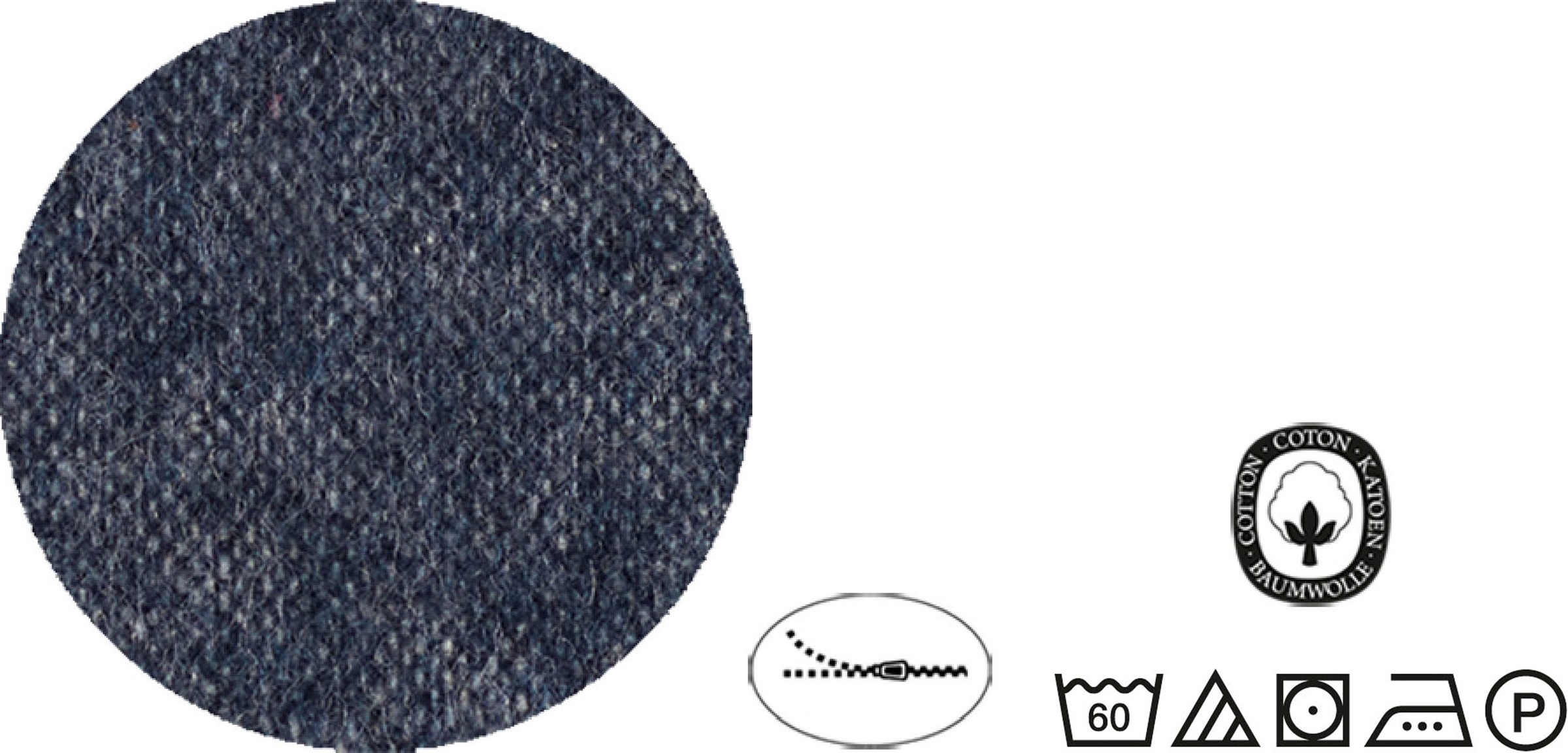 Biberna Wendebettwäsche »Hermal«, aus weicher, wohlig warmer Flanell (Biber) Qualität in Melange Optik, aus 100% Baumwolle, STANDARD 100 by OEKO-TEX® zertifiziert, Made in Germany