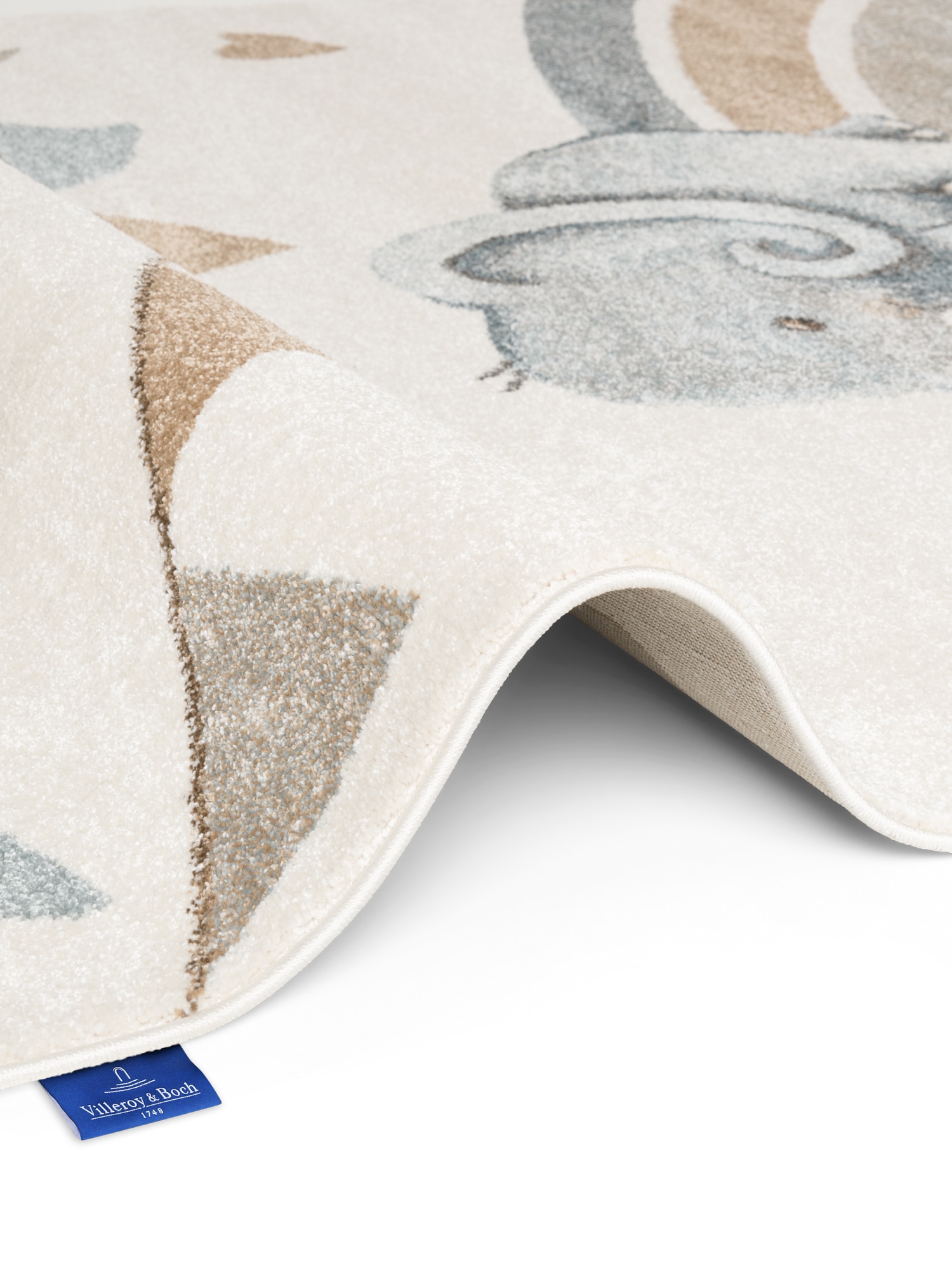 Villeroy & Boch Kinderteppich »Walk like an Elephant Rainbow Party« rechteckig 9 mm Höhe Spielteppich weich, Kinderzimmer, Boho Kids Spielunterlage, Tieremotiv