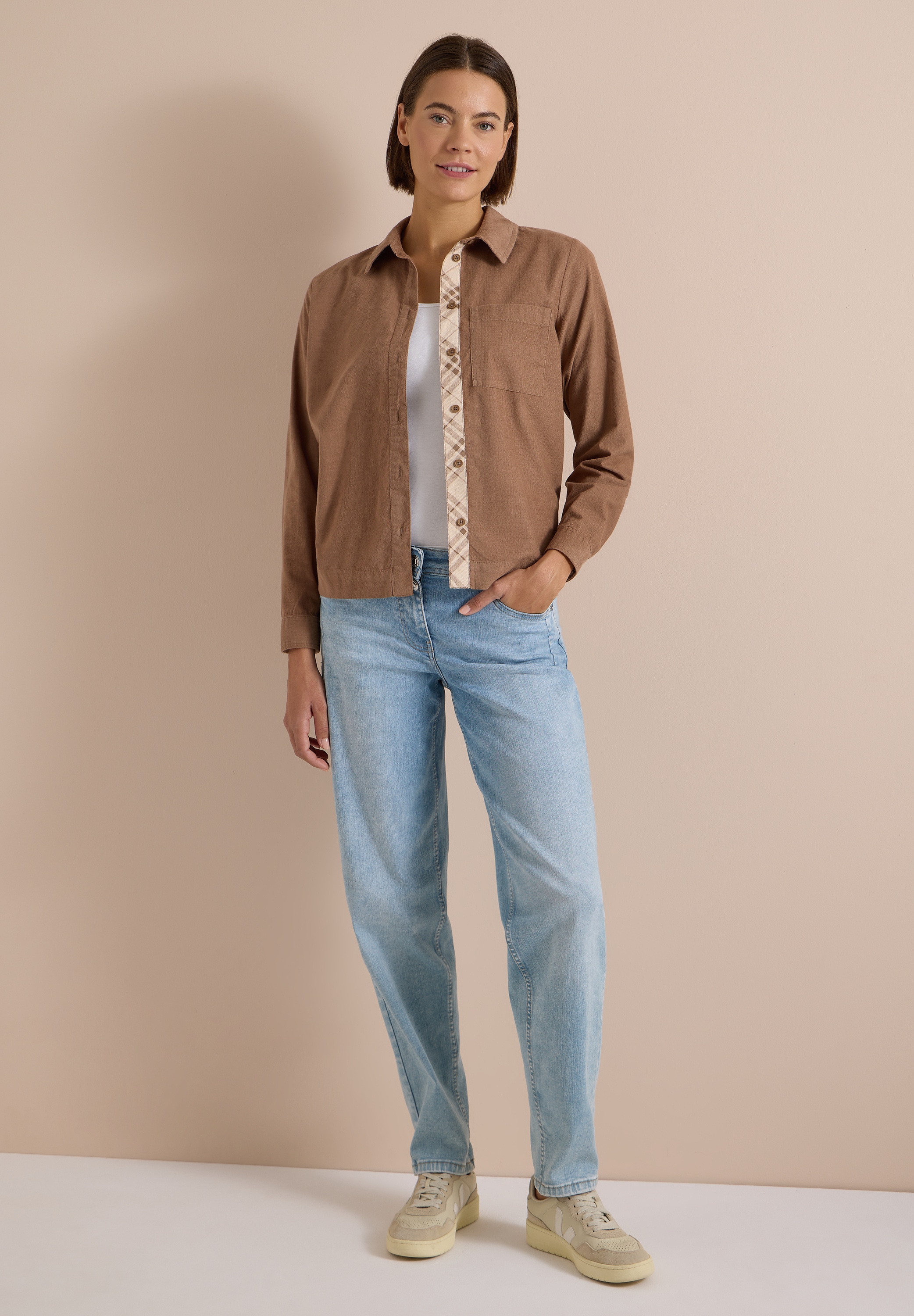 Cecil Hemdbluse in Cord-Optik