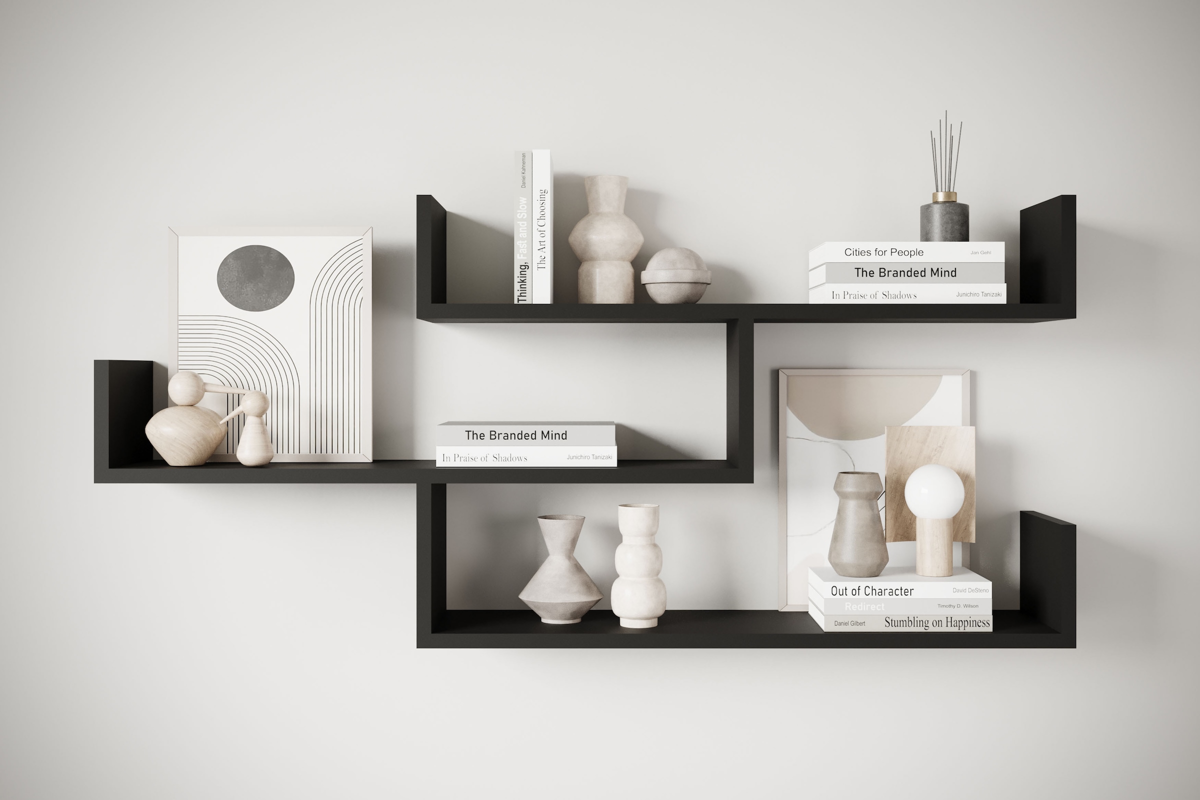 INOSIGN Wandboard "Wandregal Trio 003", (1 St.), Hängeregal mit 5 Fächern, günstig online kaufen