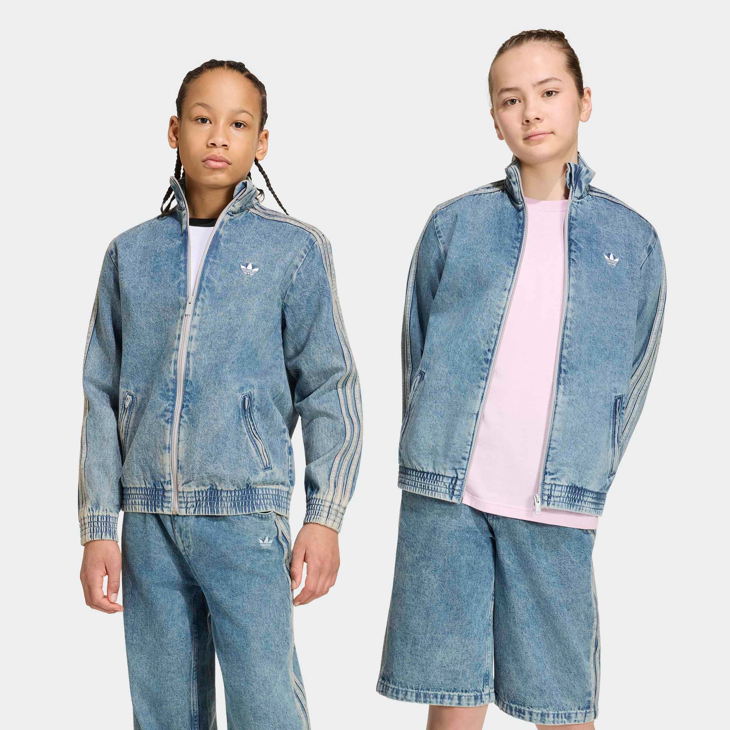 adidas Originals Outdoorjacke "FIREBIRD ORIGINALS, DENIM, LOCKER GESCHNITTEN"