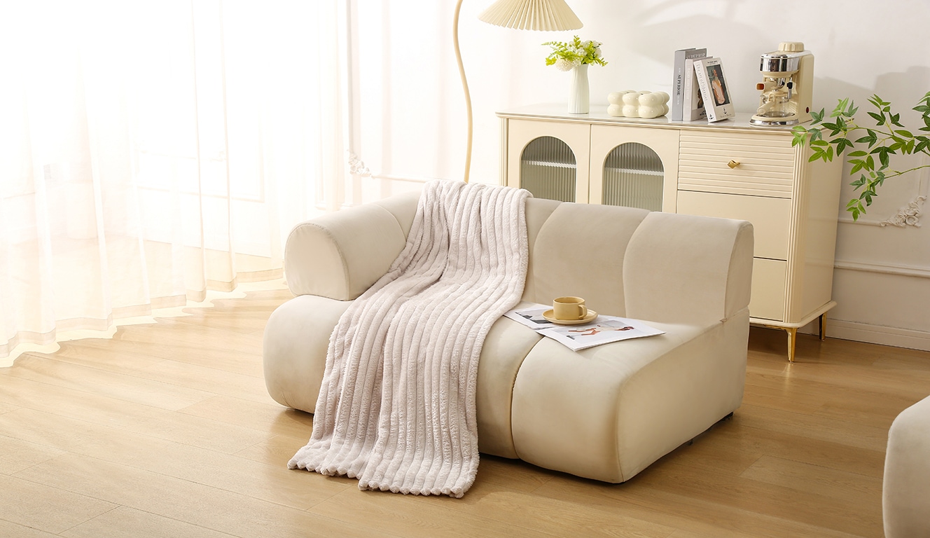 OTTO home Wohndecke »Millara« Kuscheldecke in Cord-Optik, 150x200 cm, Wohndecke, Sofadecke,