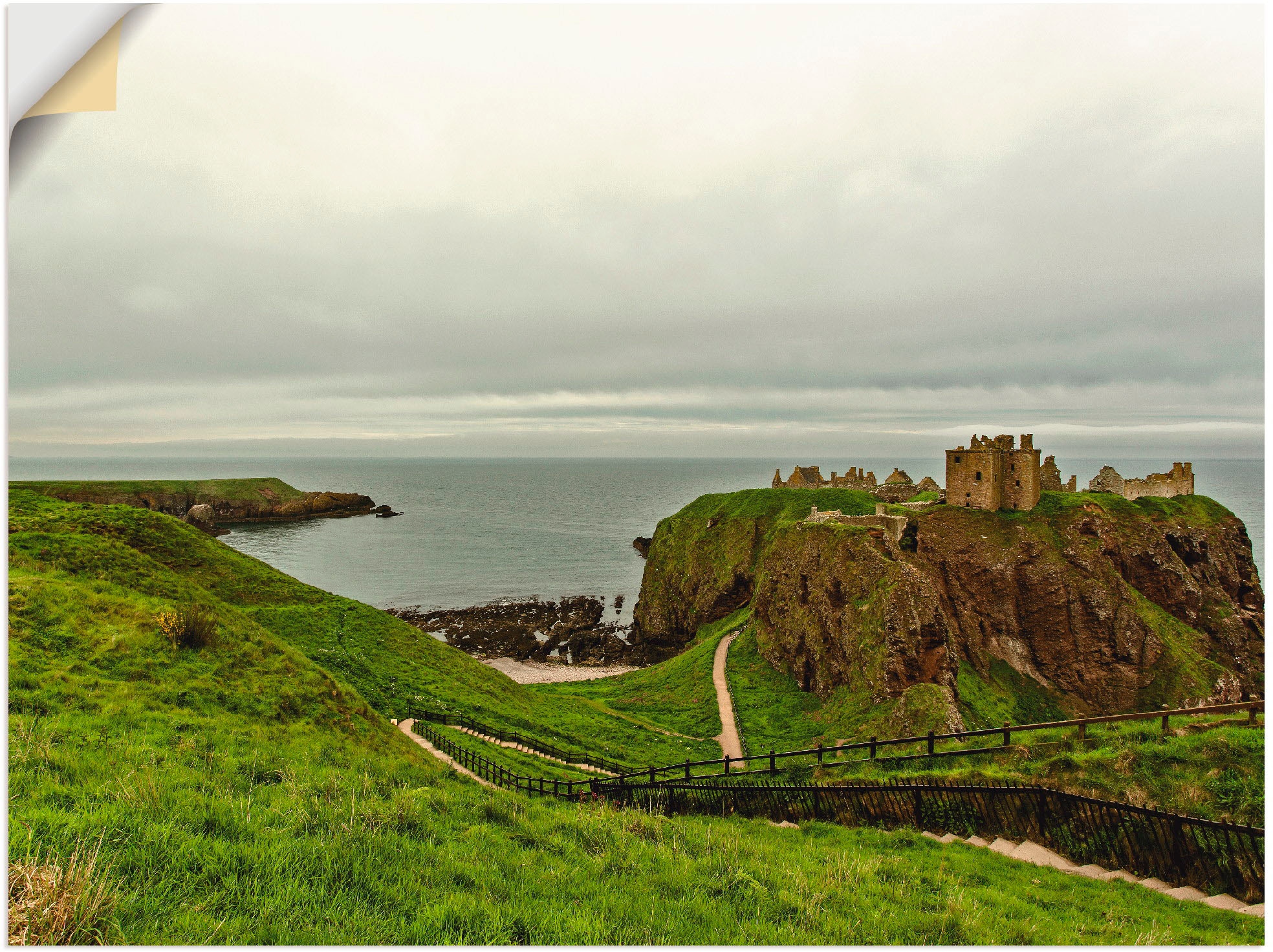 Artland Leinwandbild »Historisches Schottland«, Europa, (1 St.), auf Keilrahmen gespannt