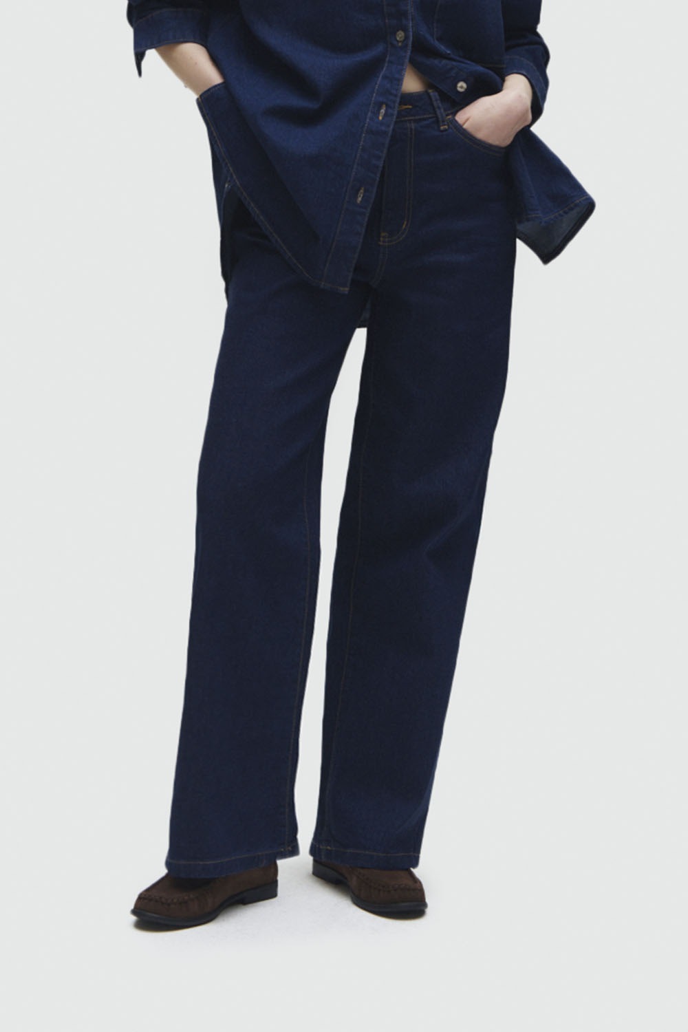 SENSES.THE LABEL Regular-fit-Jeans, mit hoher Leibhöhe