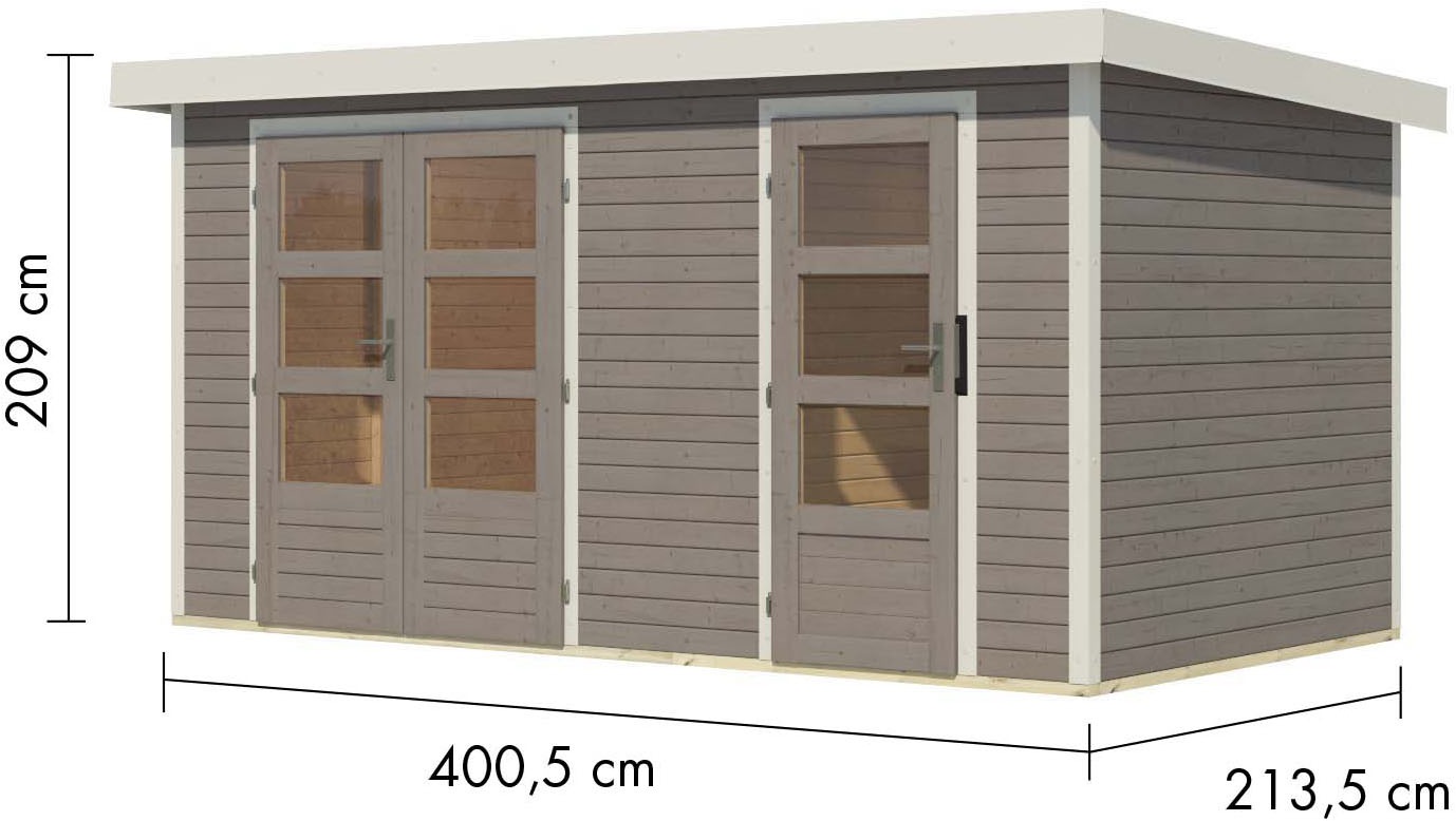 Karibu Gartenhaus »Merkur D«, aus hochwertigen Materialien