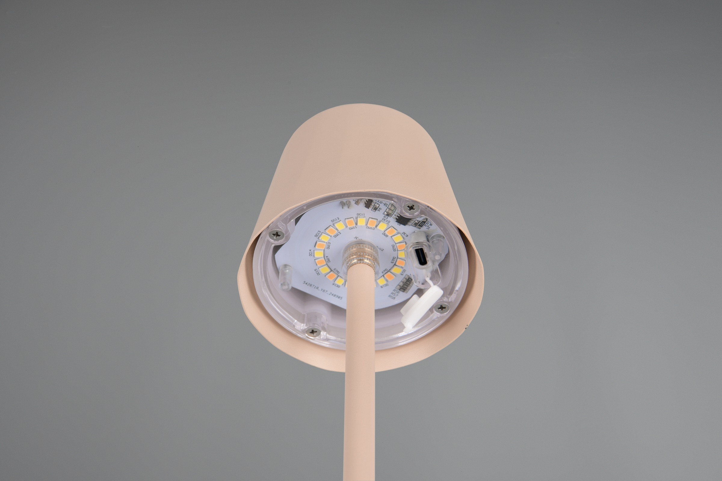 REALITY Leuchten LED Tischleuchte »DIAZ, Outdoor Akku Tischlampe Höhe 21 cm Ø 8,5 cm, IP44, Touchdimmer«, 1 flammig, Leuchtmittel LED-Board | LED fest integriert, CCT Lichtfarbe einstellbar 2700-6500K, 160 Lumen, 1,6W, USB Anschluss