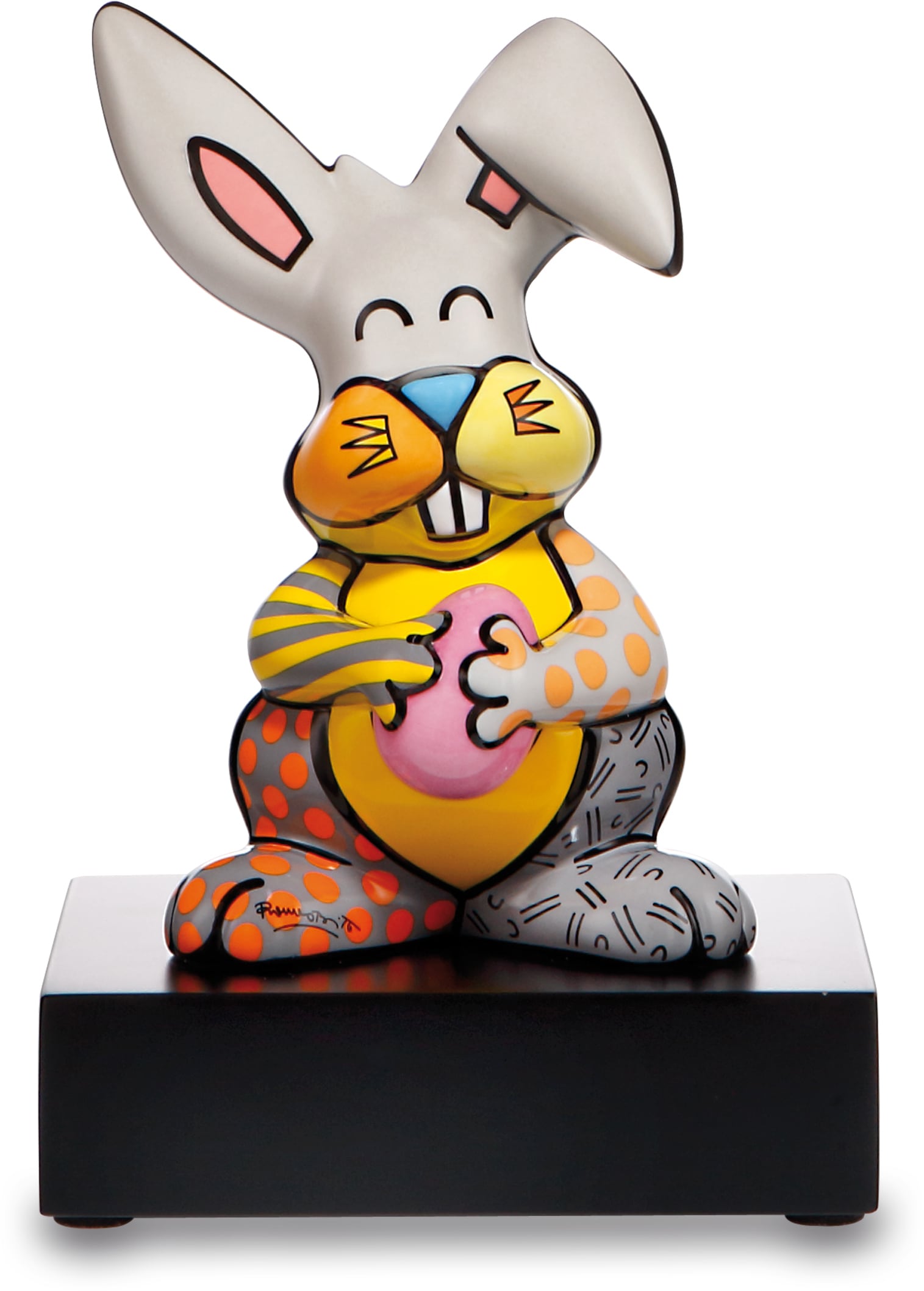 Goebel Sammelfigur "Figur Romero Britto - "Grey Rabbit""