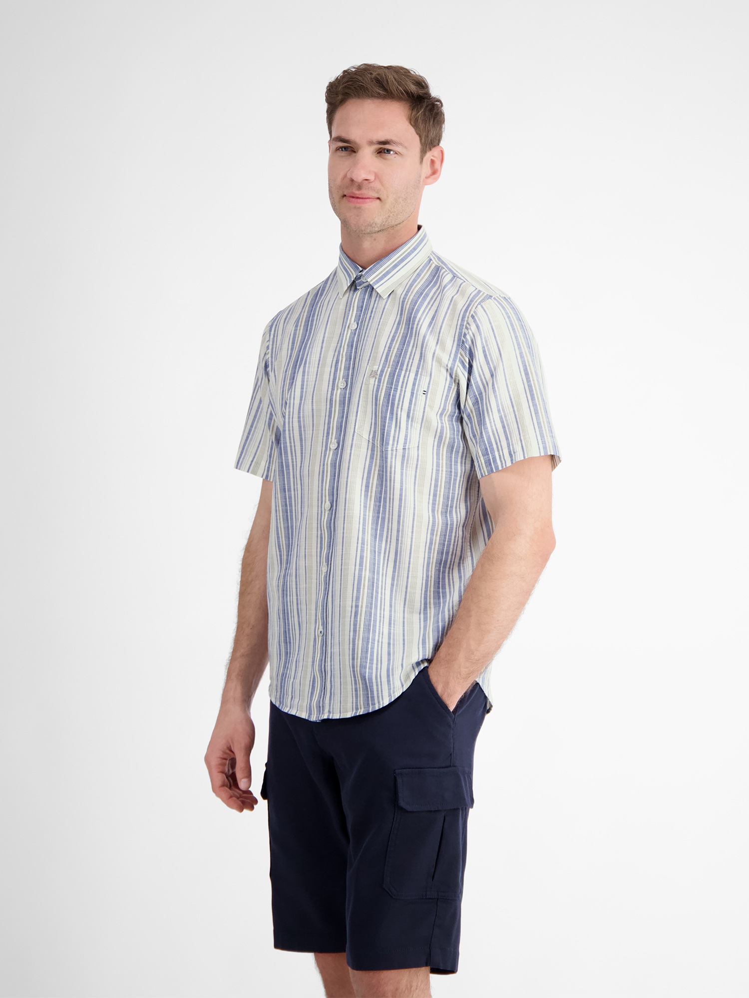 LERROS Kurzarmhemd "Herren Halbarmhemd, gestreift" günstig online kaufen