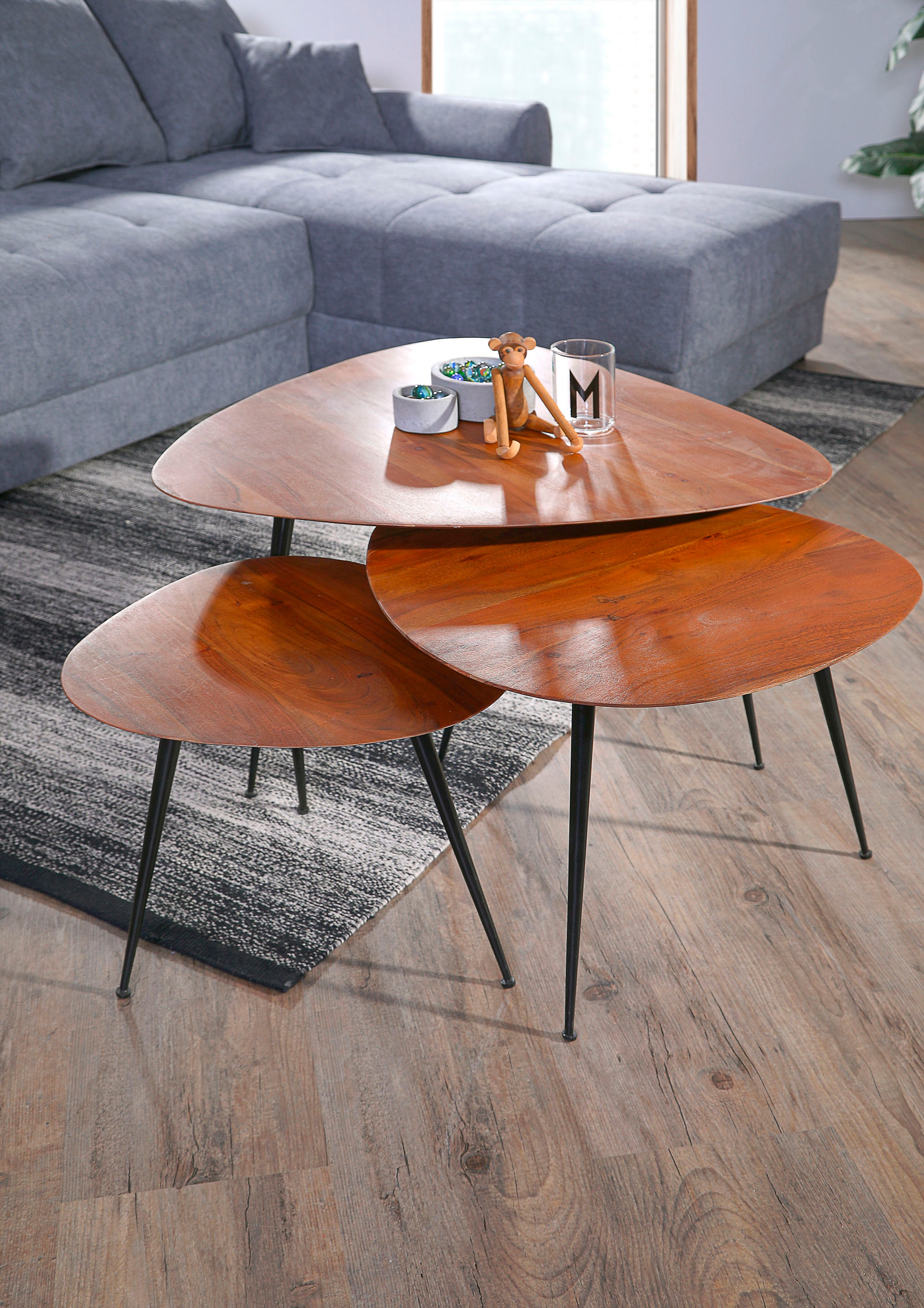 Gutmann Factory Beistelltisch "Bloom" 3 Stk. tlg. günstig online kaufen