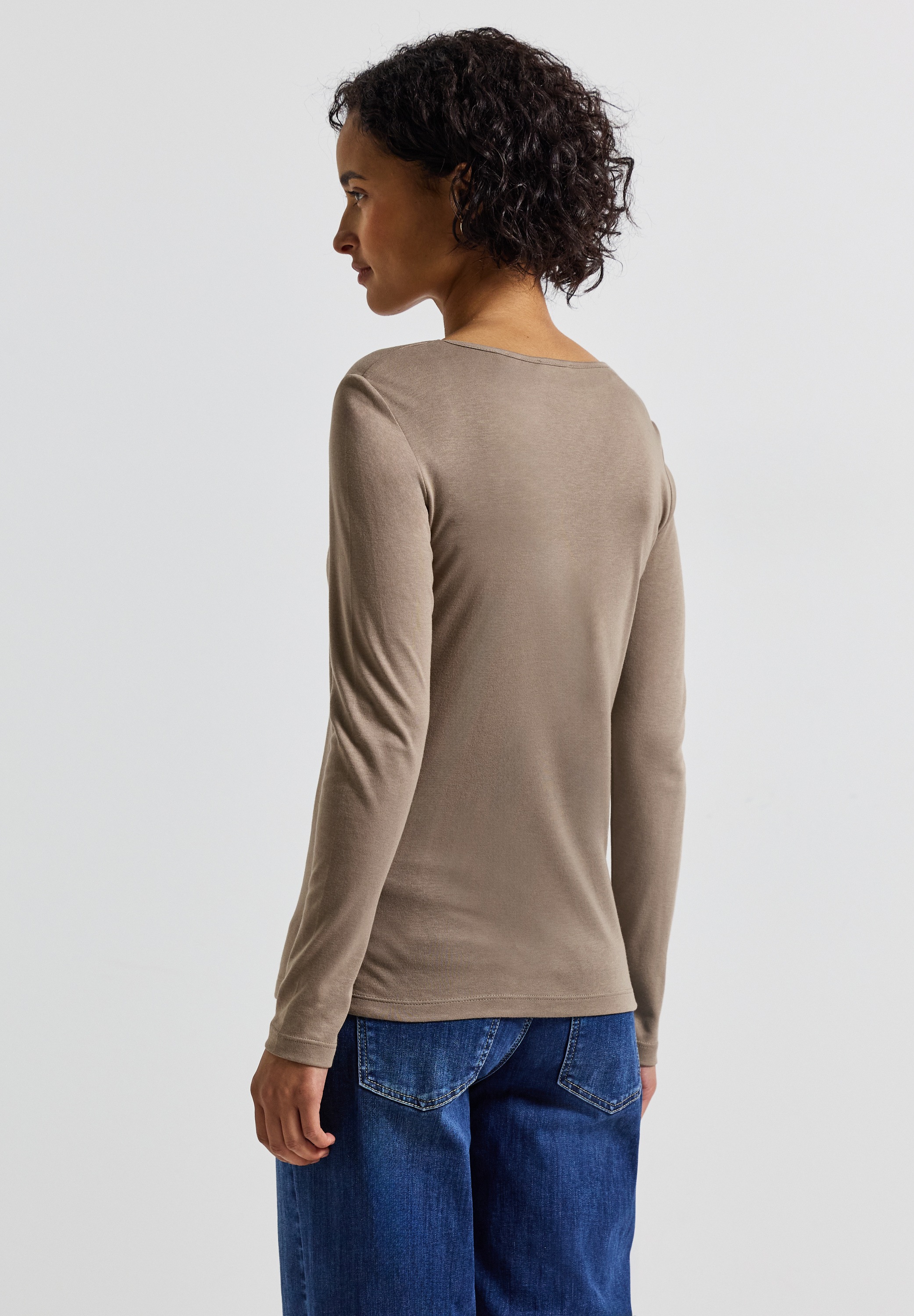 STREET ONE Langarmshirt, im soften Baumwoll-Mix