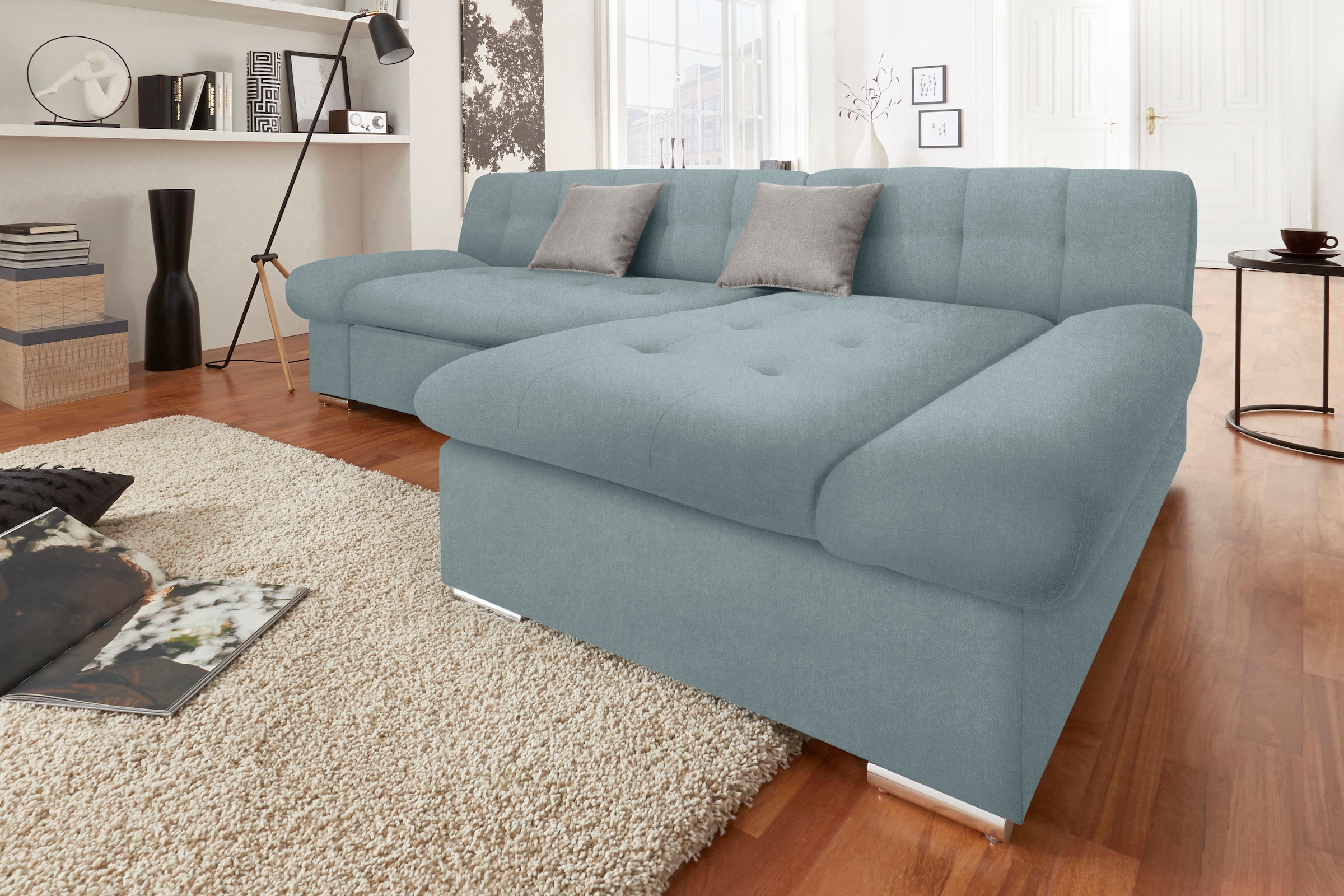 TRENDMANUFAKTUR Ecksofa »Reggae II, L-Form«, wahlweise mit Bettfunktion