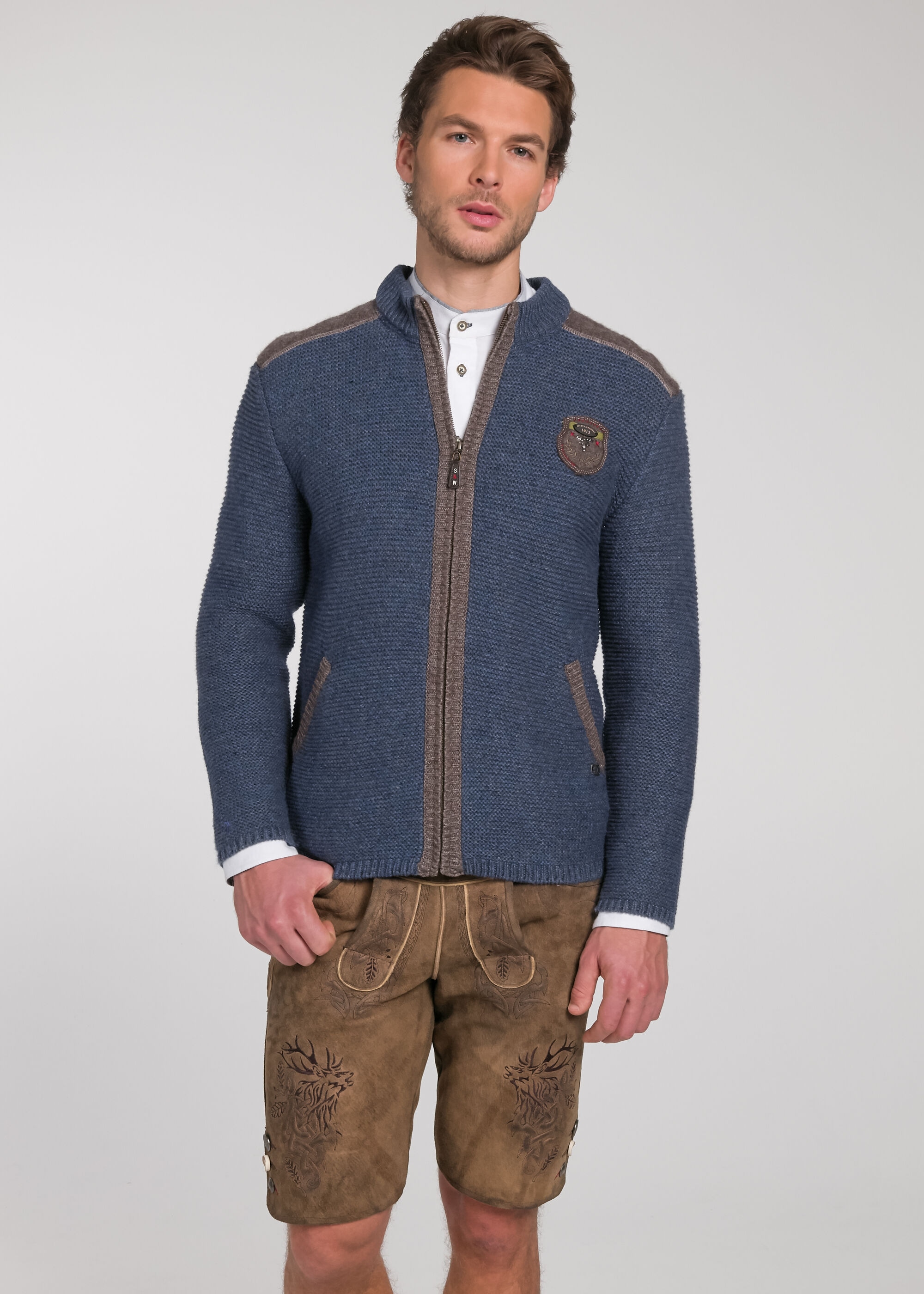Spieth & Wensky Trachtenstrickjacke »Spieth & Wensky Strickjacke Dakar 70 cm mit Sweater-Kapuze«