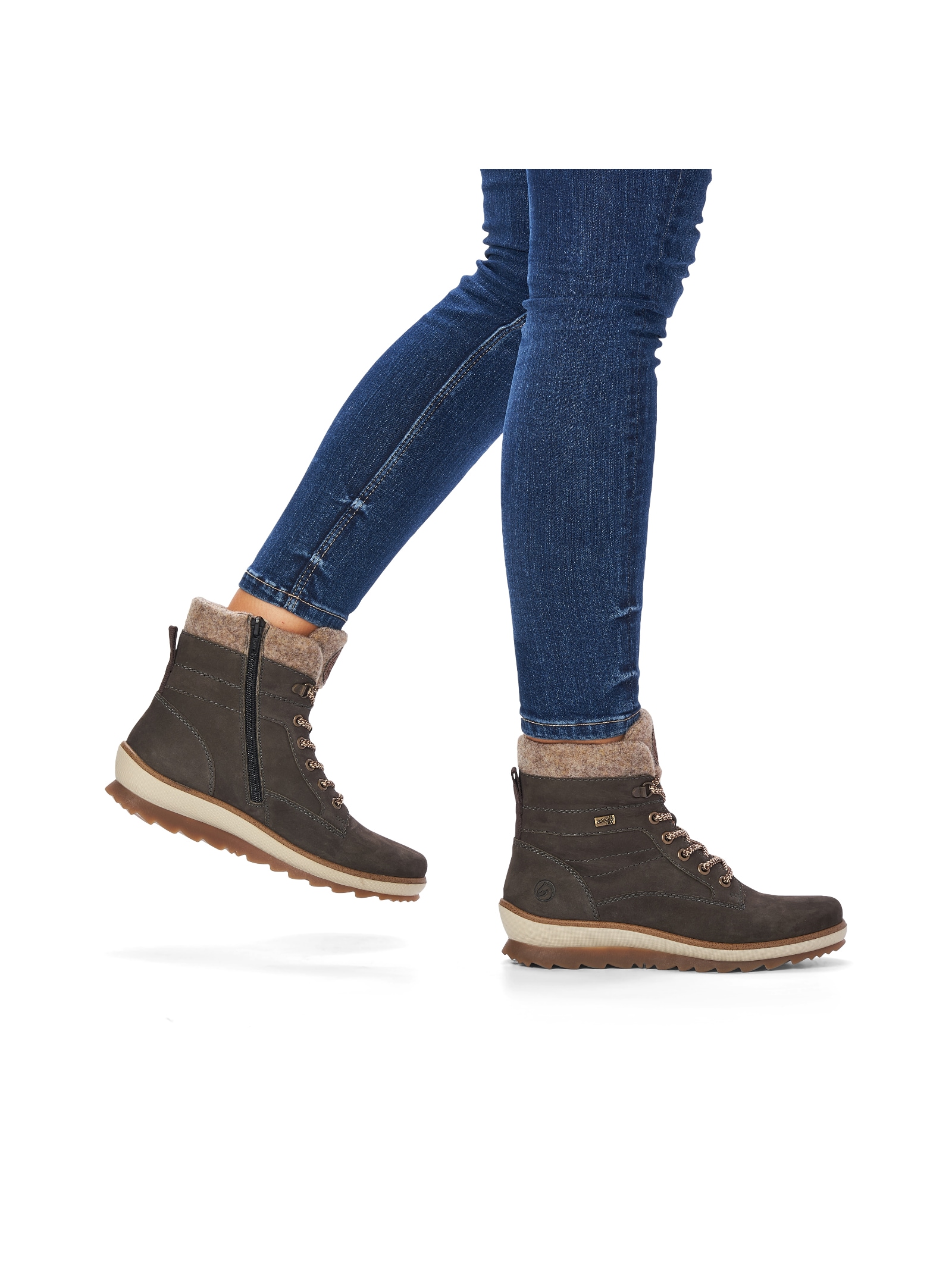 Remonte Schnürstiefelette »Remonte Stiefelette Veloursleder«