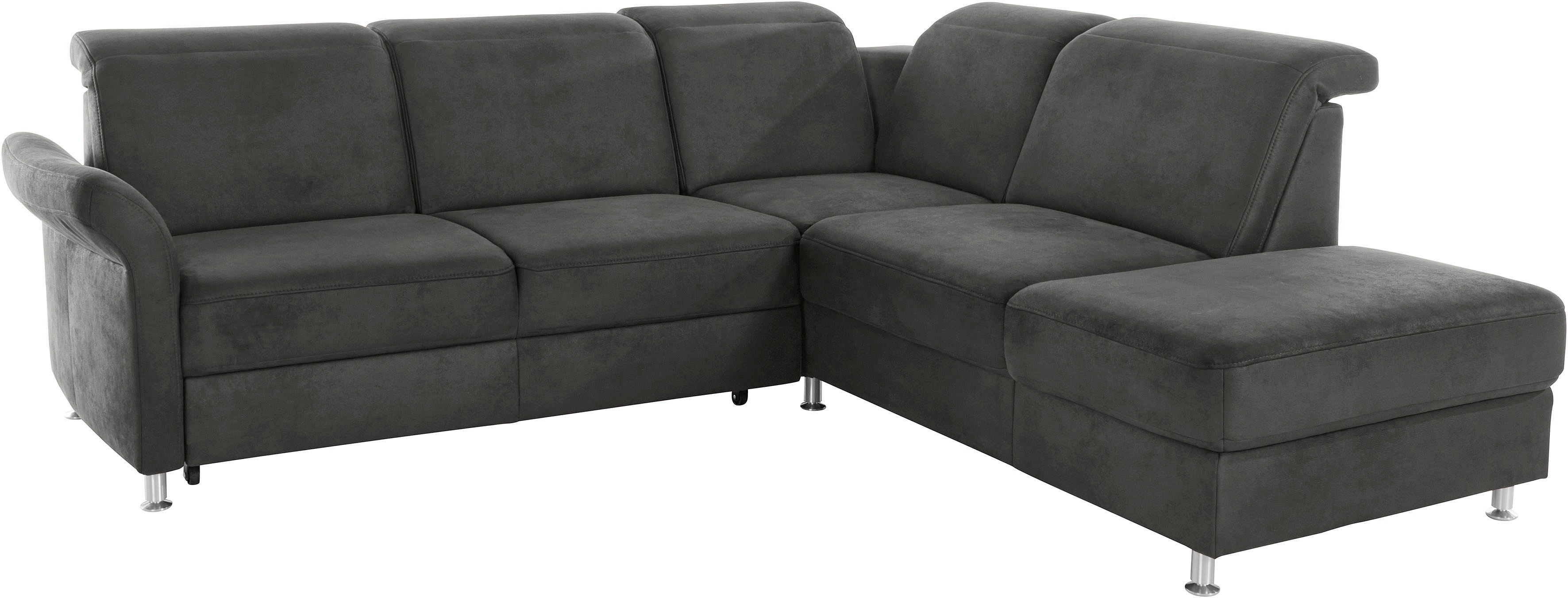 Thumbnail - sit&more Ecksofa "Darwin L-Form" inklusive Federkern, wahlweise mit Kopfteilverstellung, Bettfunktion