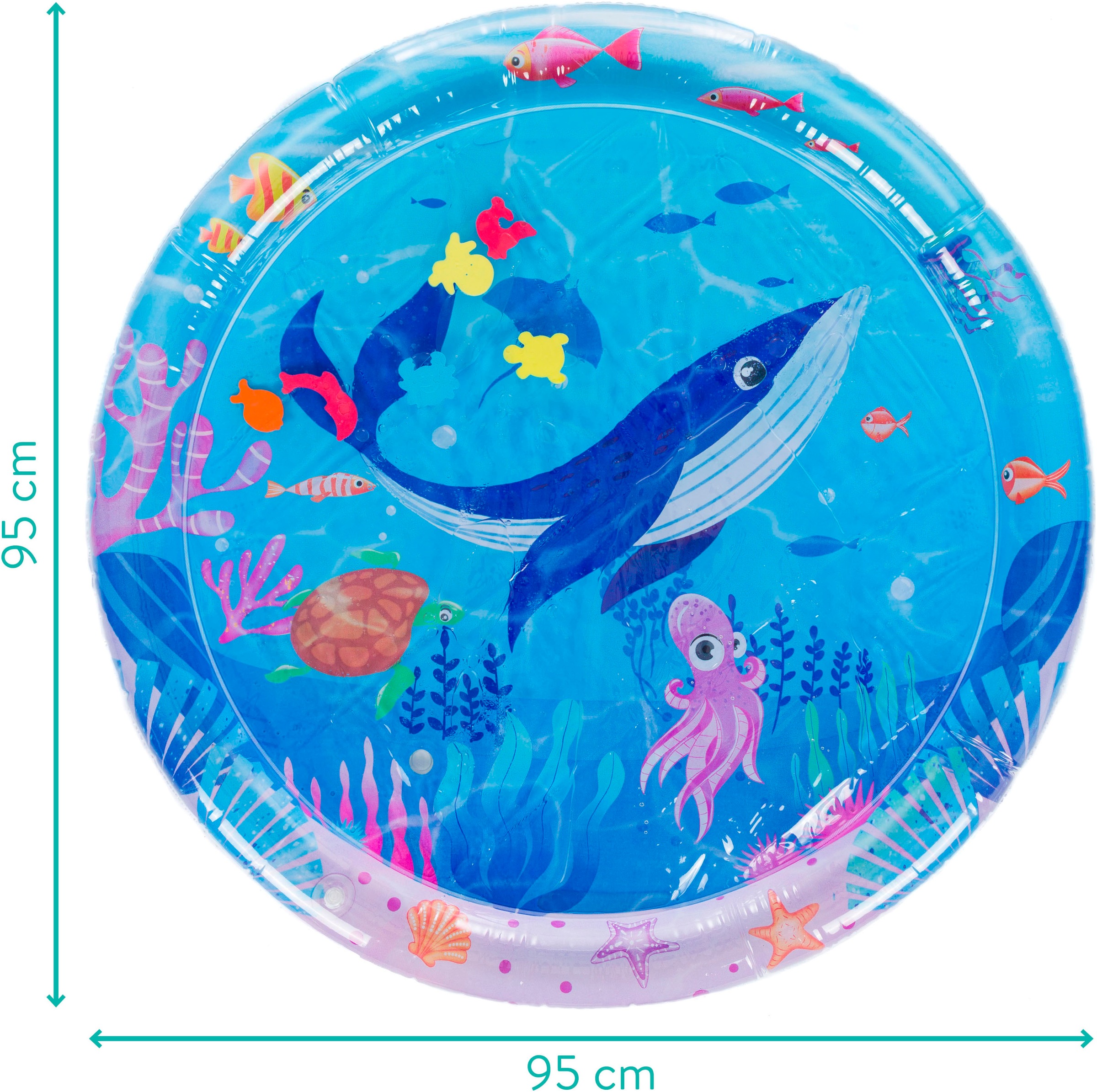 Fillikid Spielmatte »Wasserspielmatte, Ocean rund«, teilweise mit Wasser befüllbar