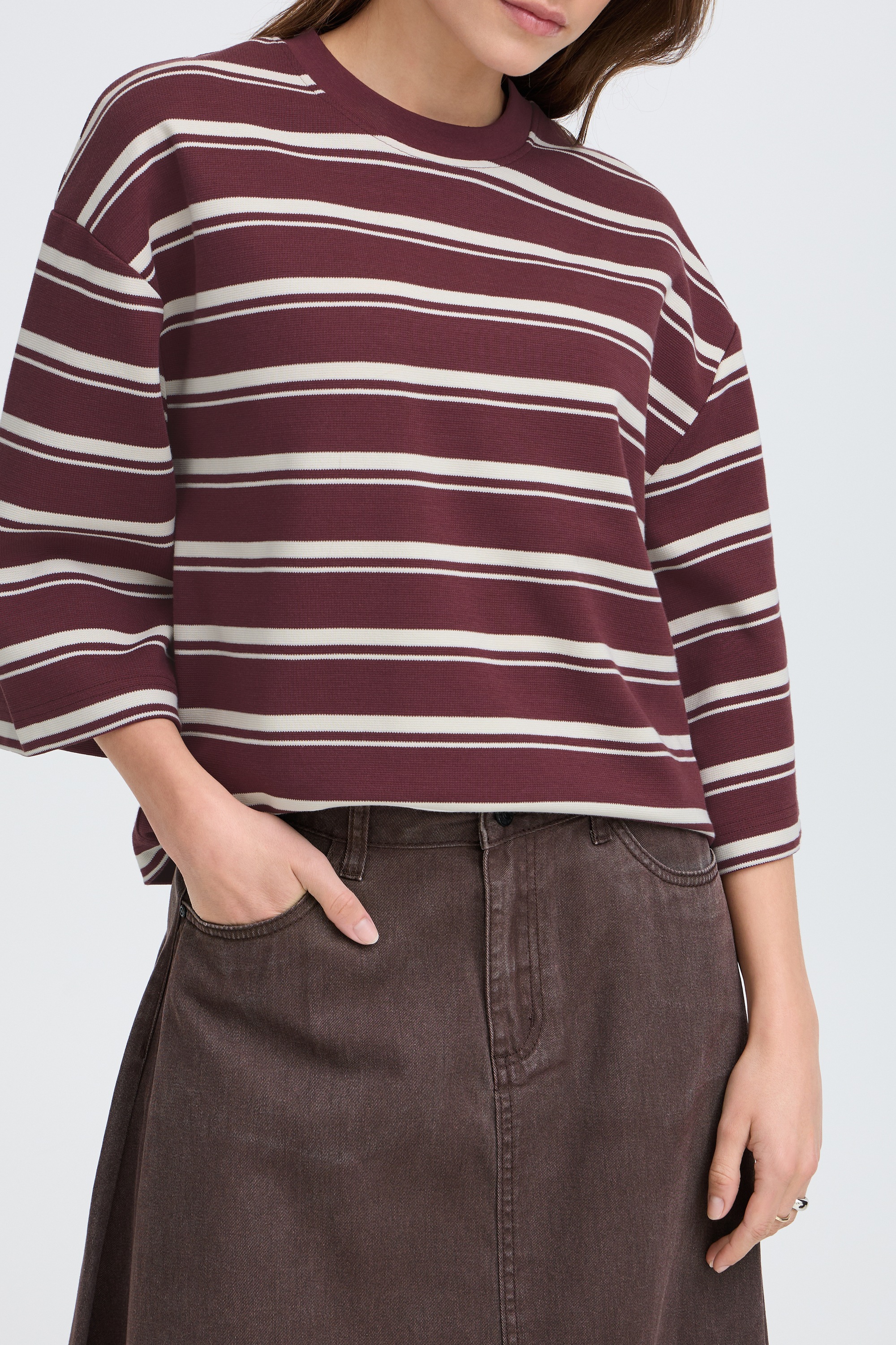 b.young Longtop »Damen Halblange Ärmel BYPELDA«