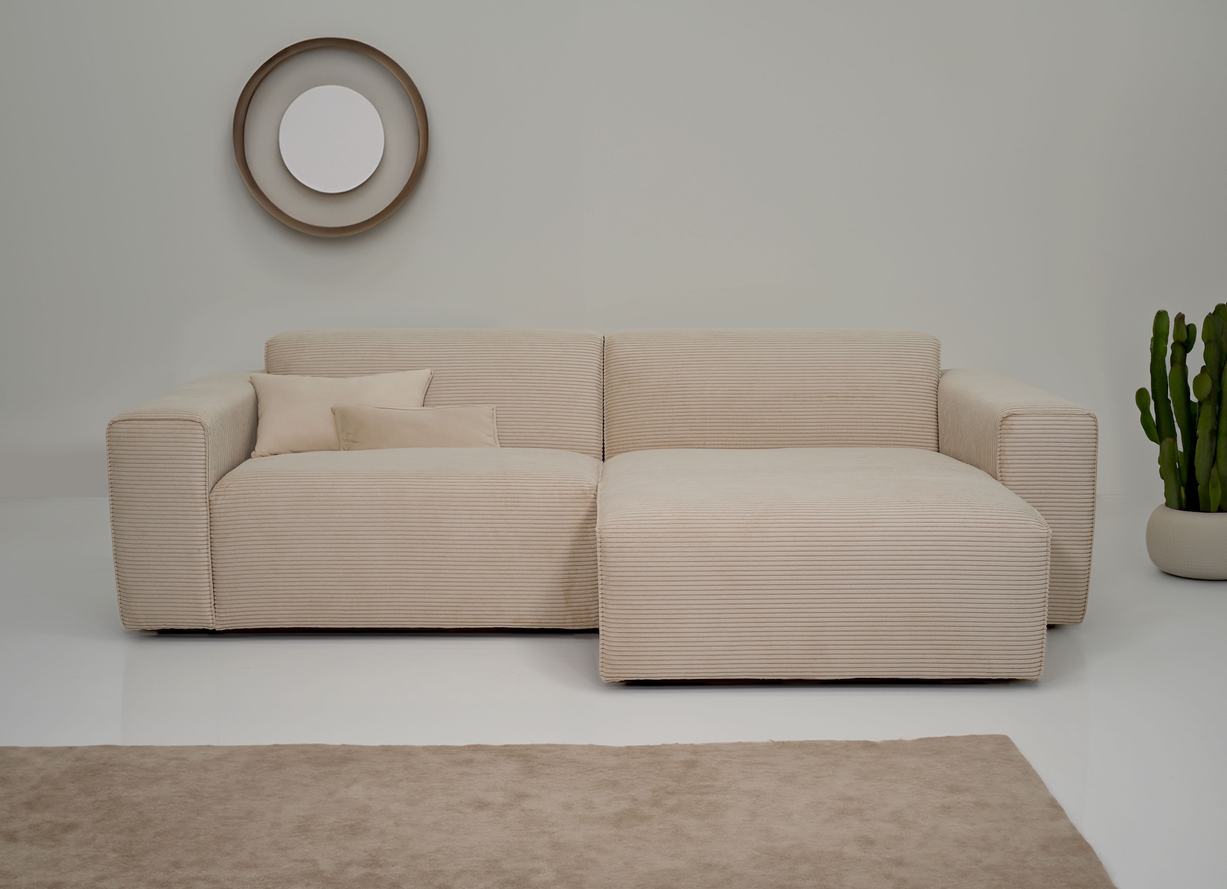 OTTO home Ecksofa "Clayton" in einem trendigen Cord-Bezug, verschiedene Kom günstig online kaufen