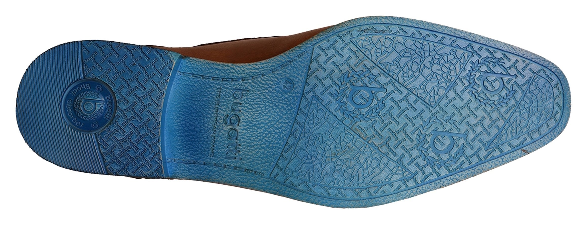 bugatti Schnürschuh, Blockabsatz, Abendschuh, Businessschuh in eckiger Karreeform
