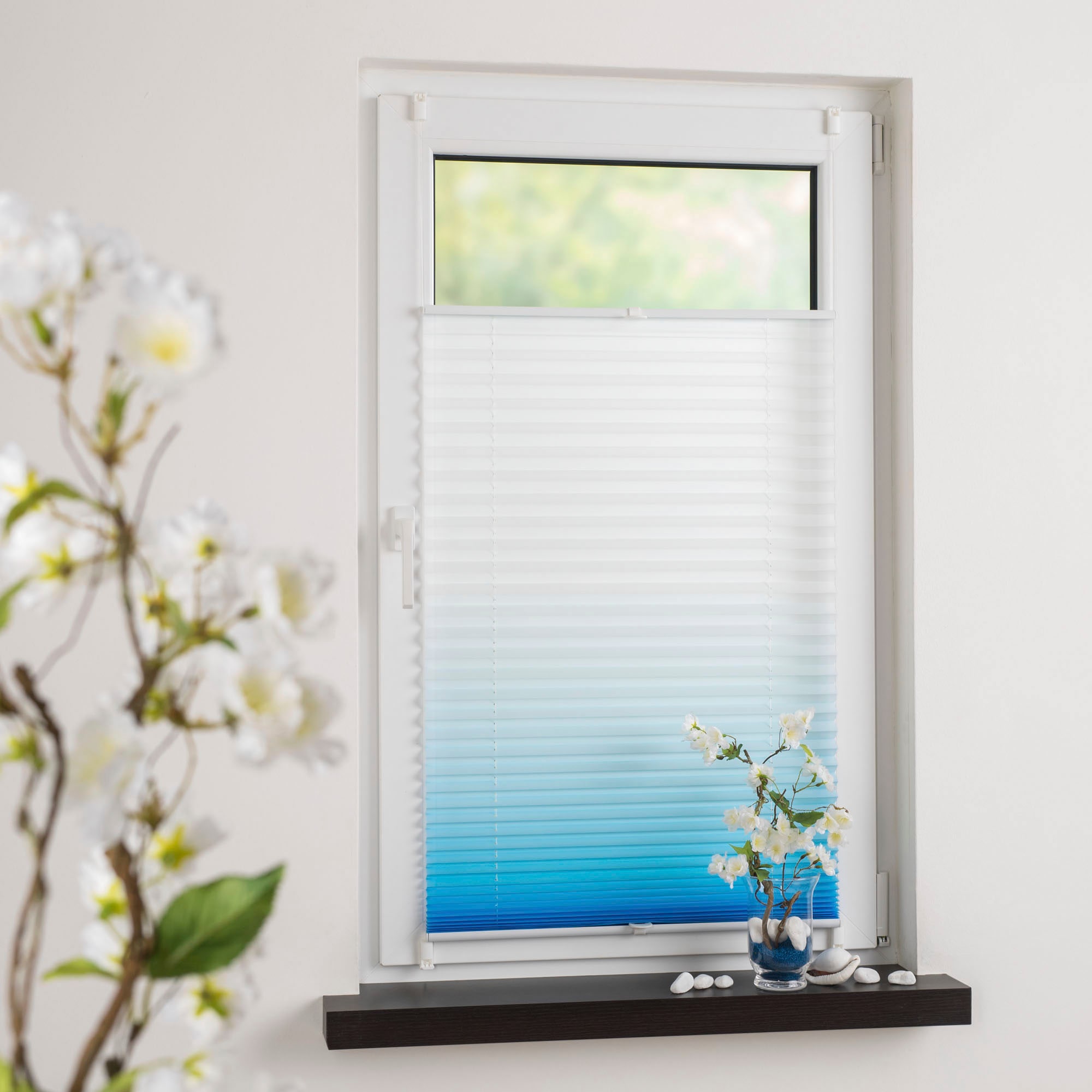 GARESA Plissee "Farbverlauf" Lichtschutz ohne Bohren verspannt einfache Mon günstig online kaufen