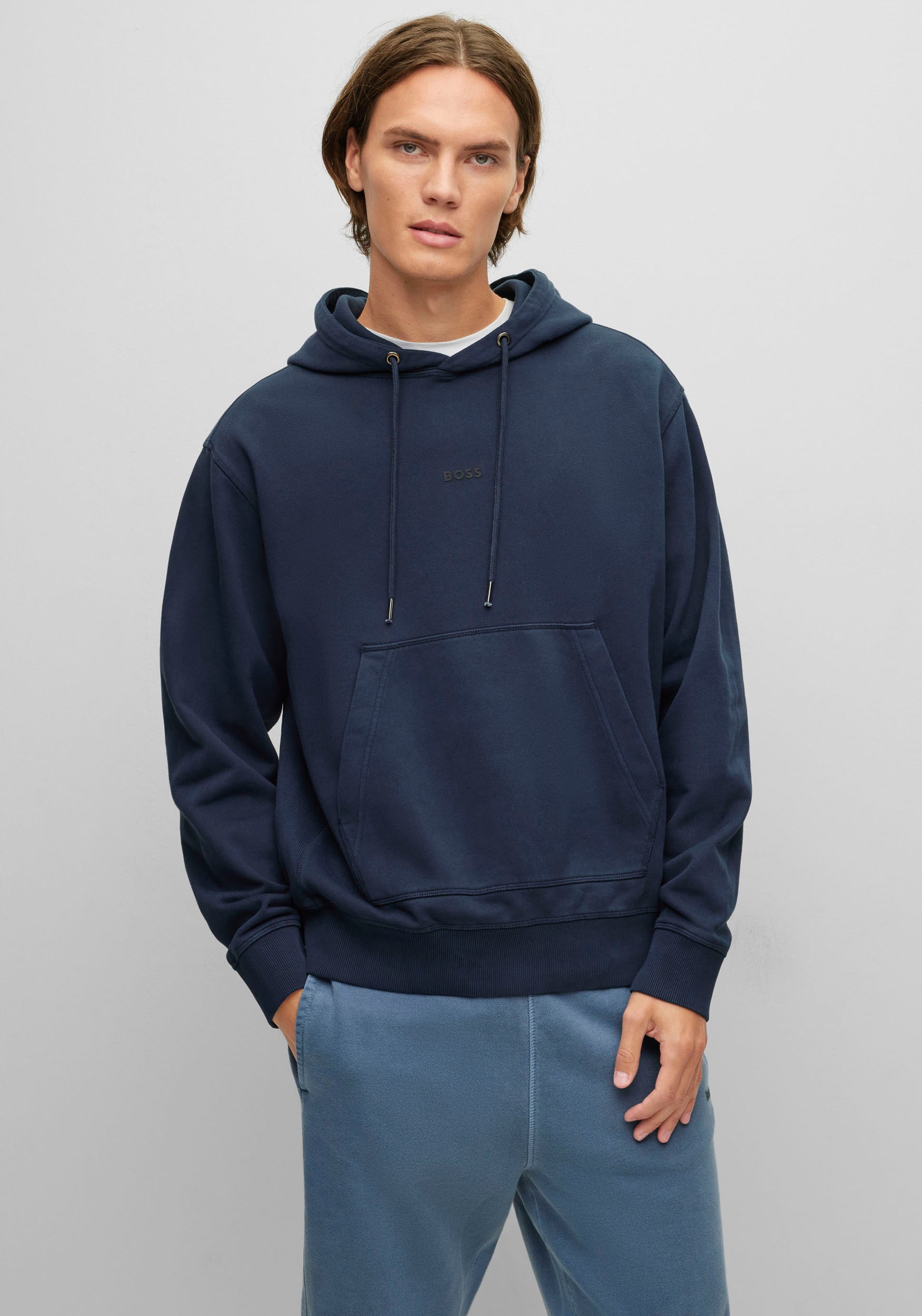 BOSS ORANGE Kapuzensweatshirt, mit seitlichen Rippeinsätzen günstig online kaufen