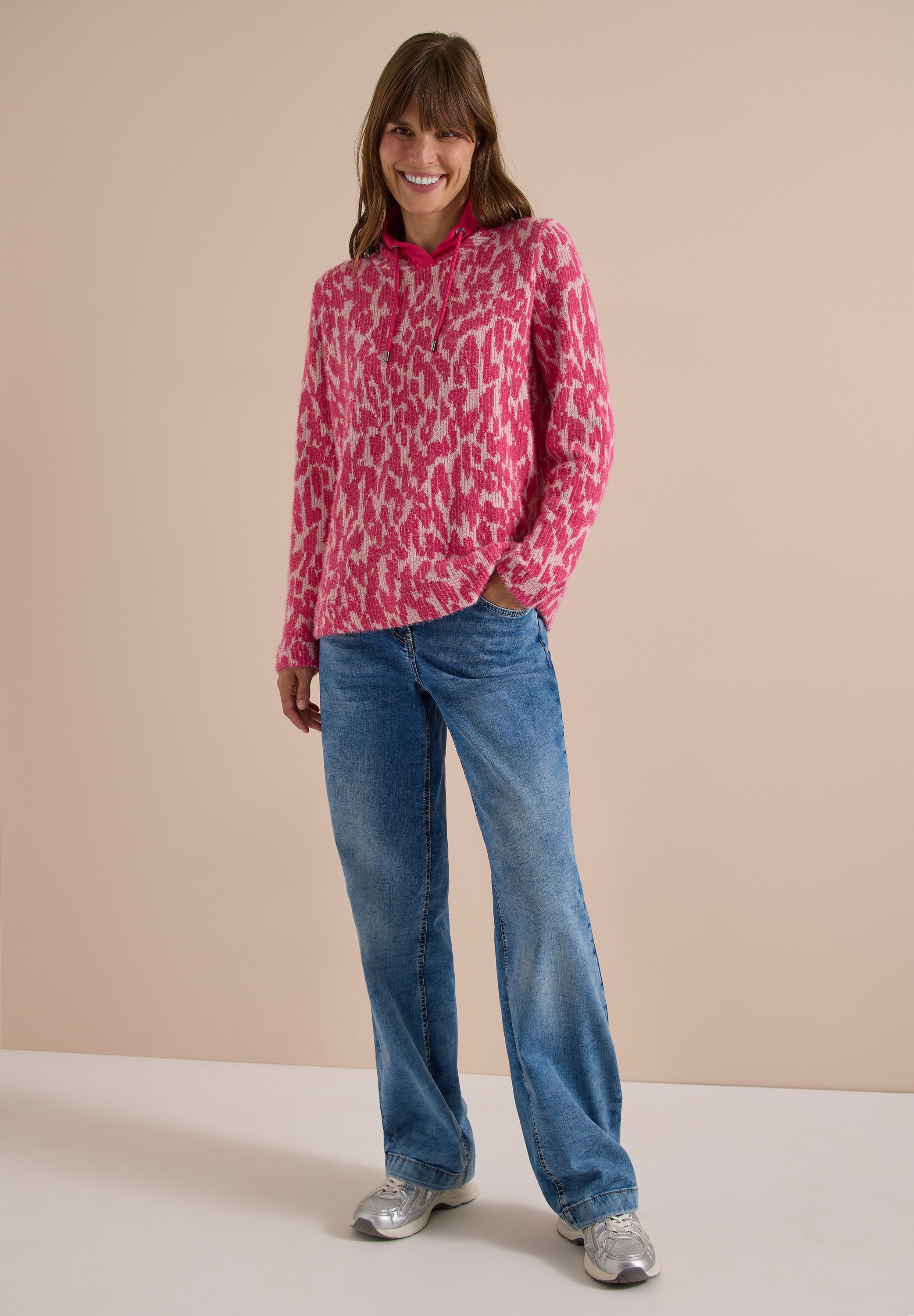 Cecil Langarmshirt mit Kordelzug und Schleife